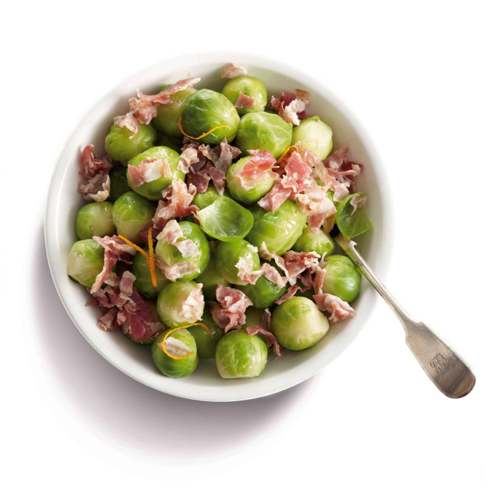 Spruitjes met pancetta en sinaasappel