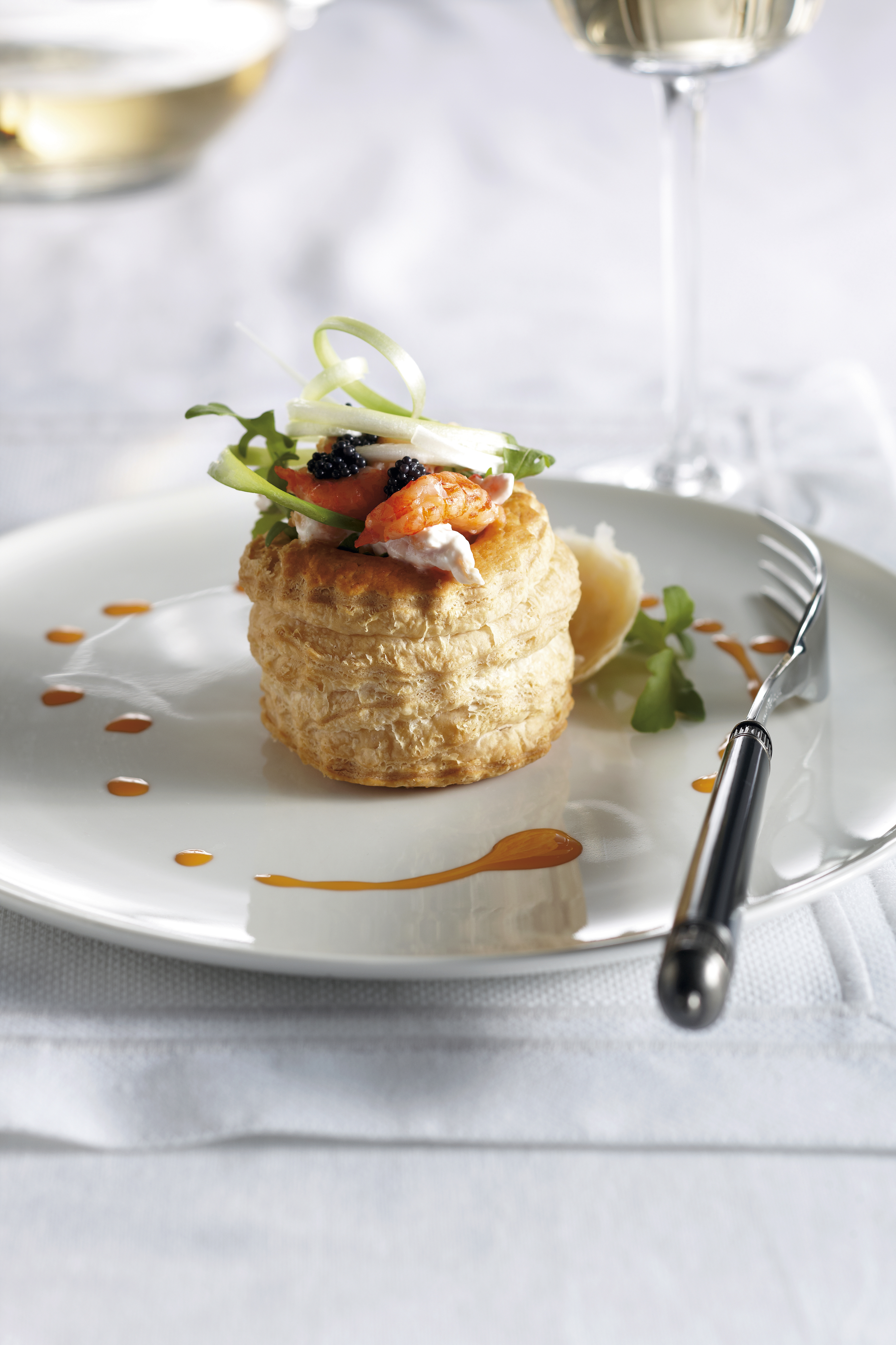 Pasteitjes met rivierkreeftensalade