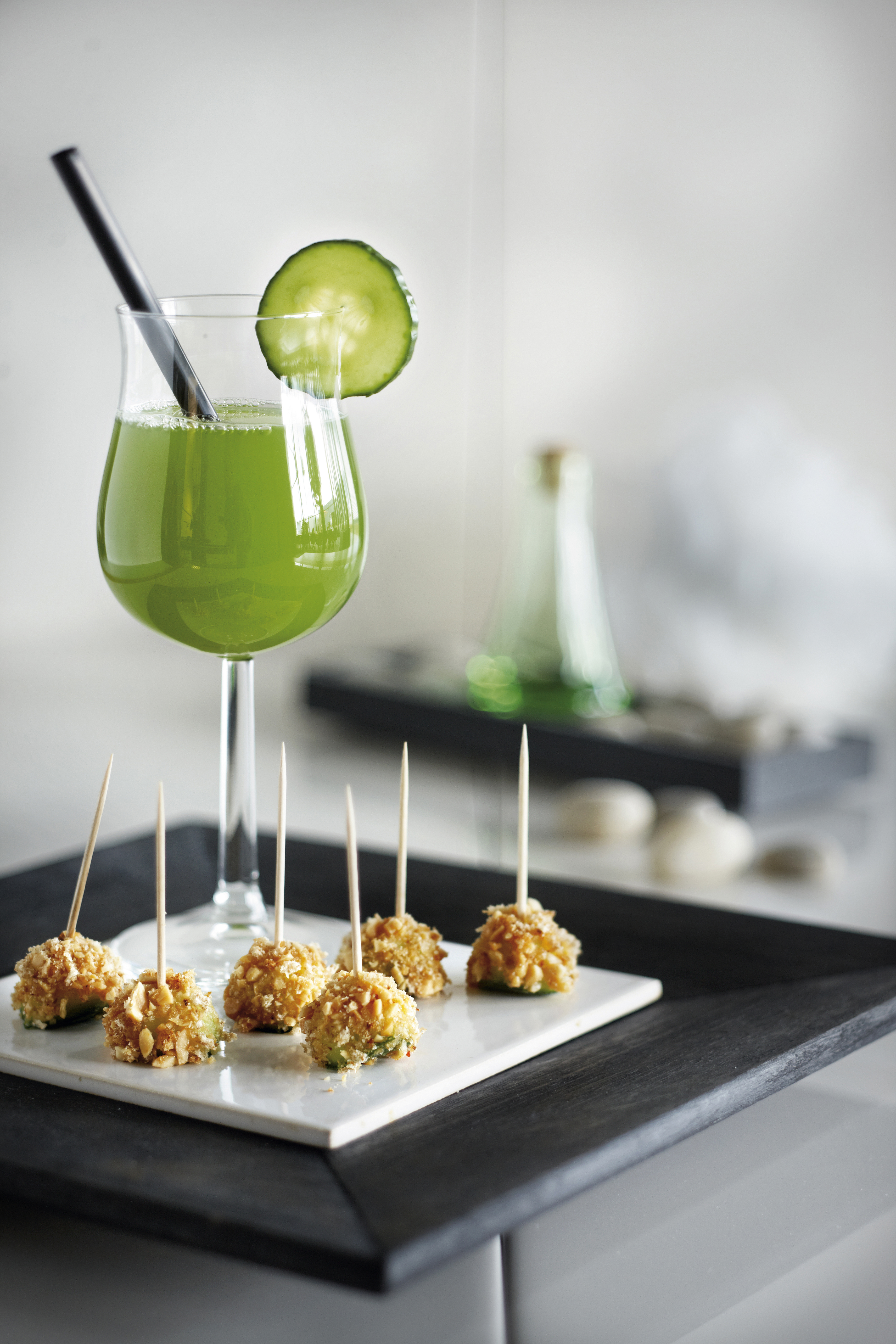 Verfrissend komkommer-citroendrankje