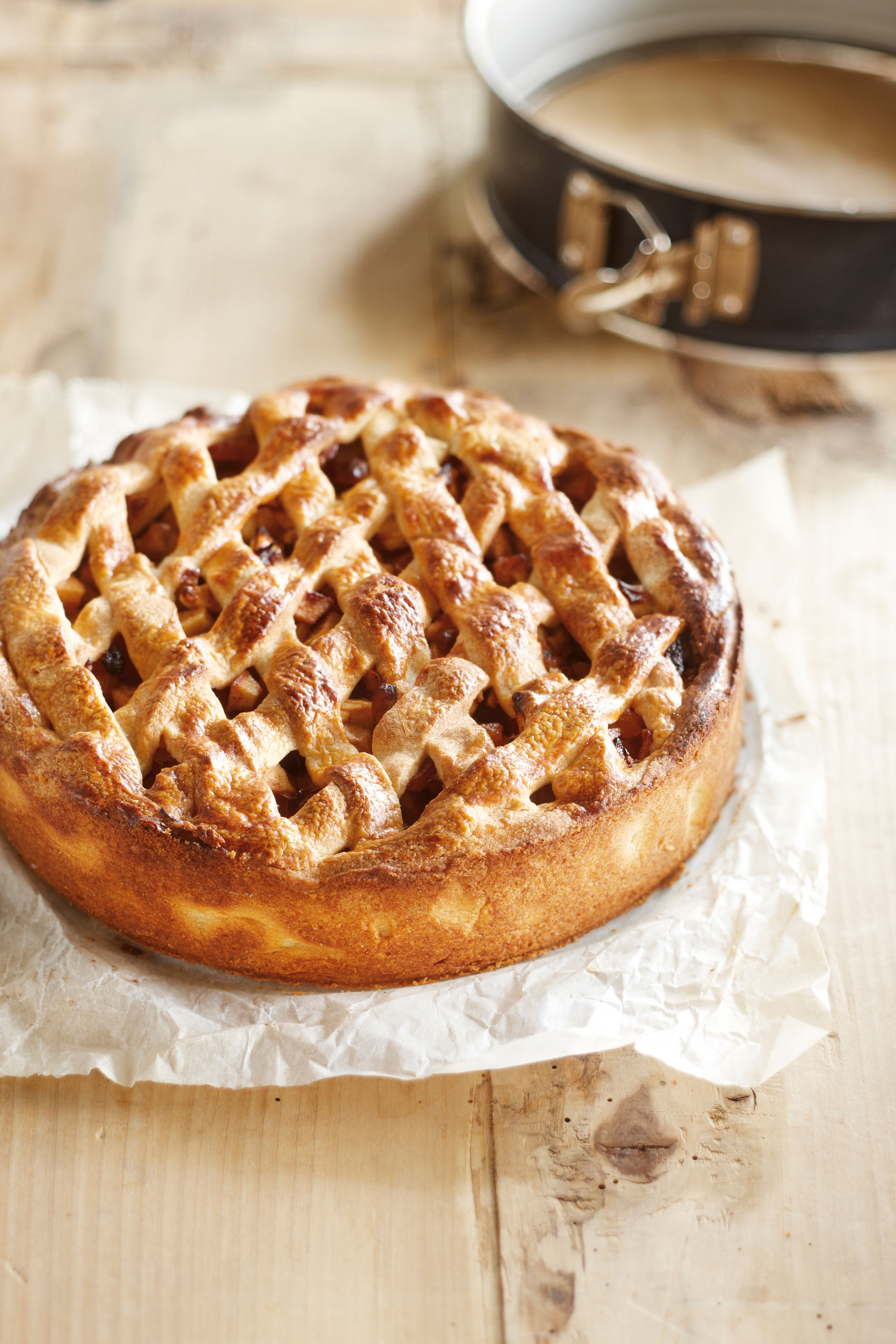 Hollandse appel-abrikozentaart