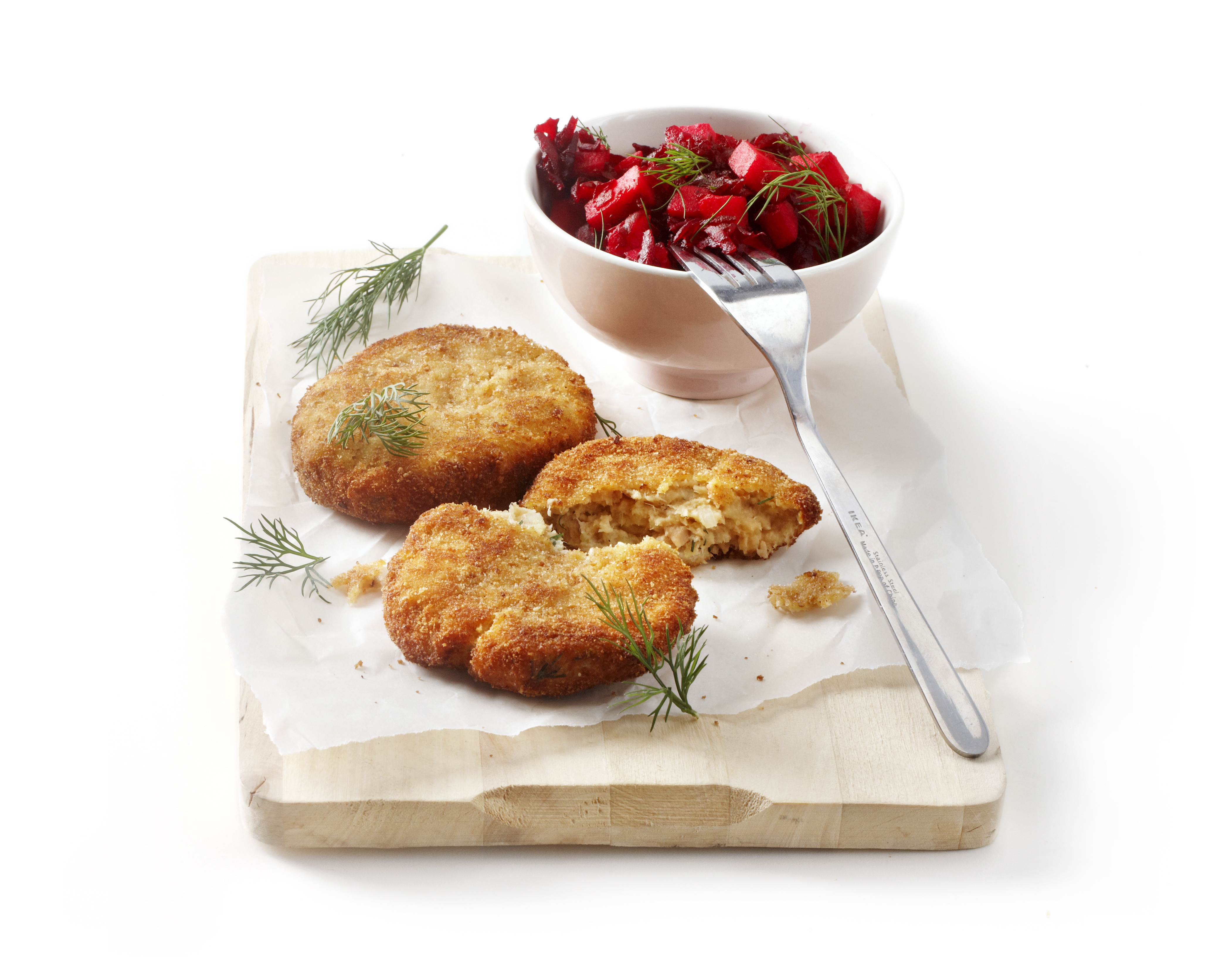 Viskoekjes met zoete bietjes