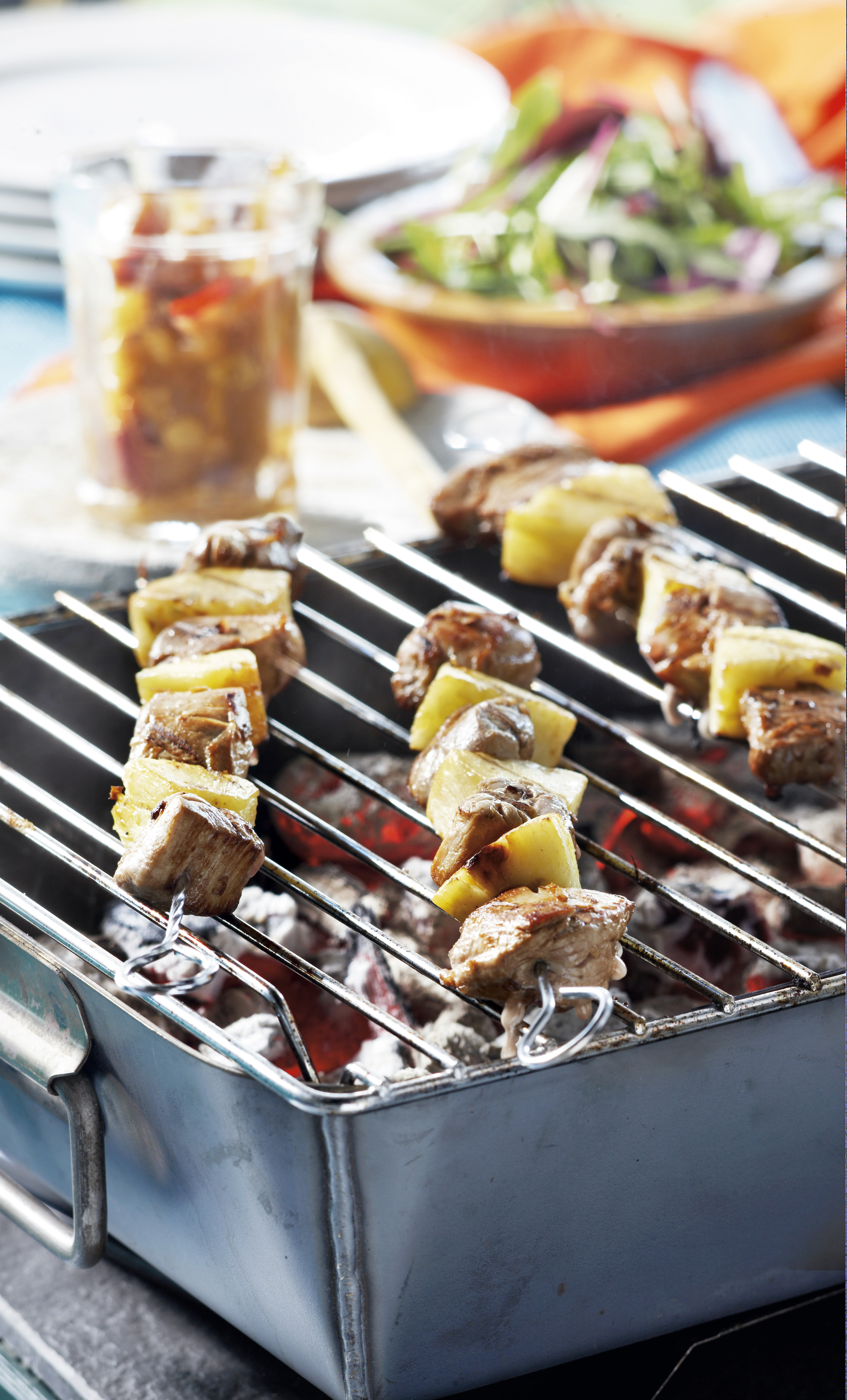 Sosaties (spies) met zoete varkenshaas