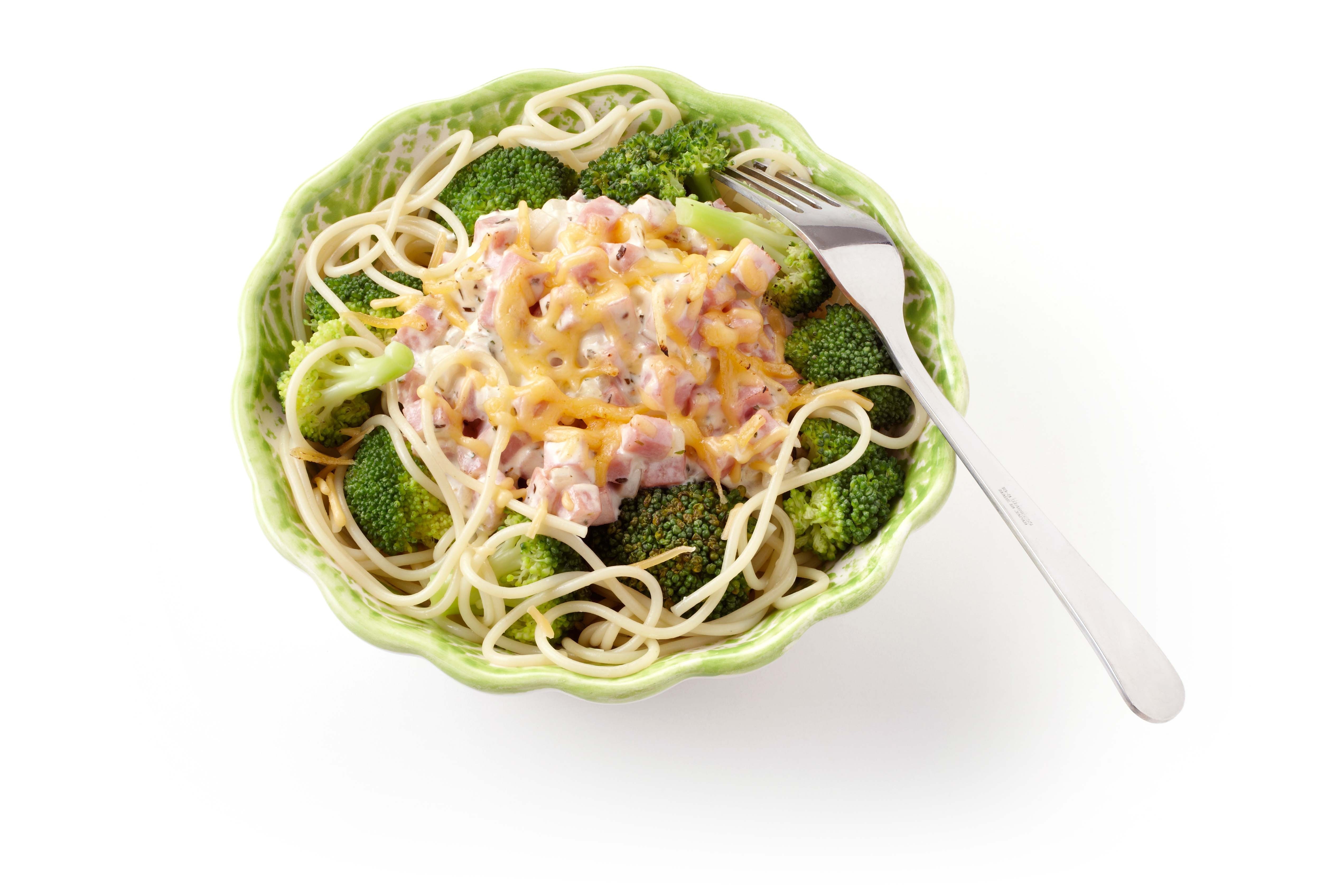 Broccolischotel met ham en kaas