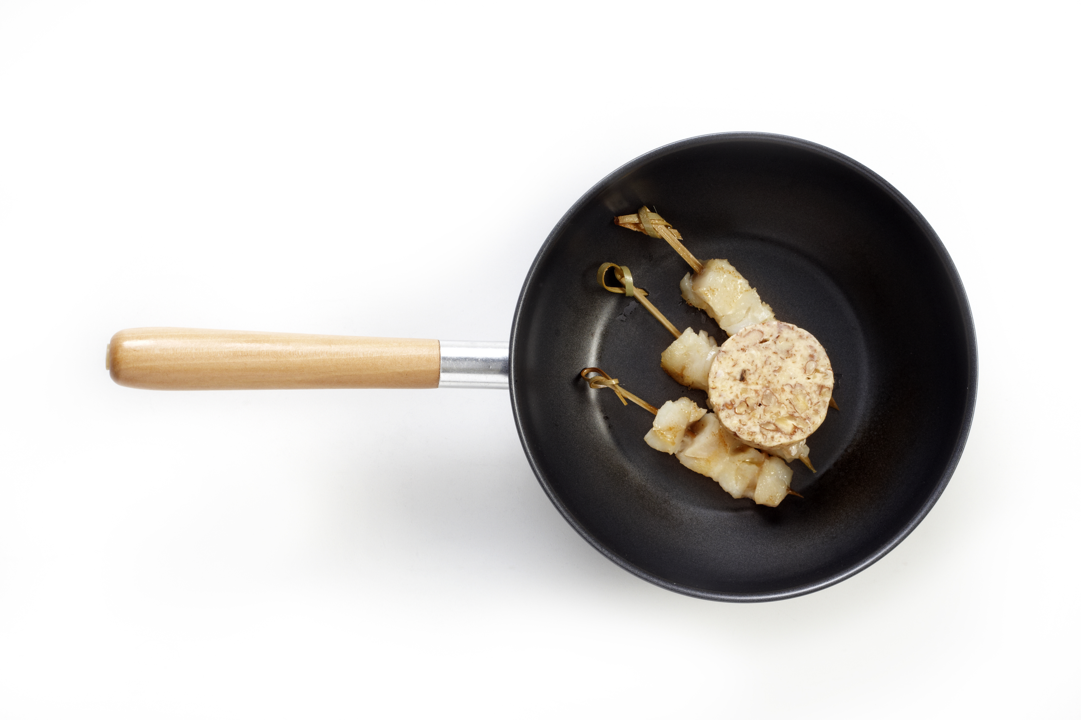 Visstick met notenboter