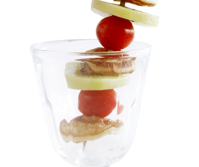 Poffertjesstick met kiwi