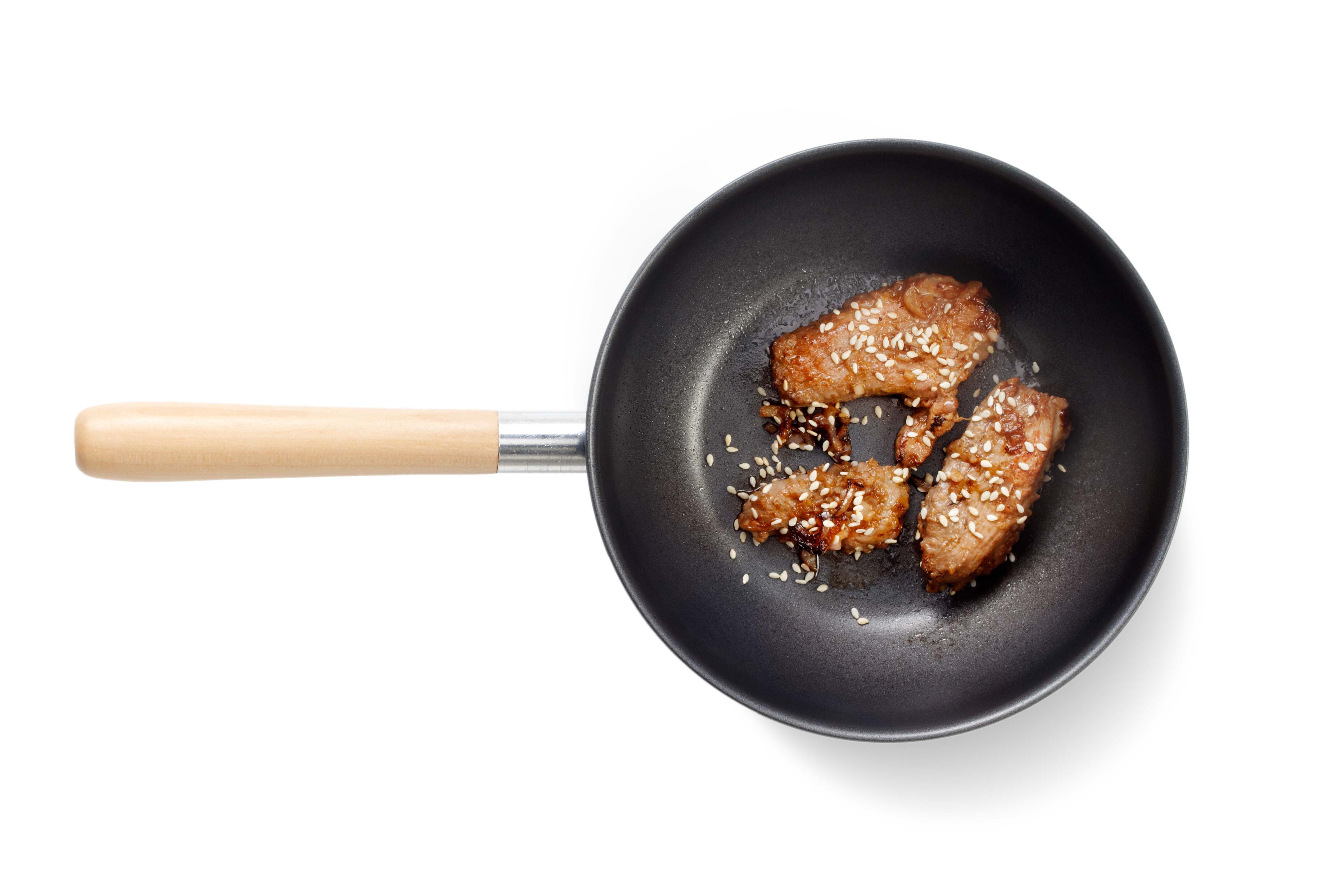 Eendenborst met sesam en sjalotjes