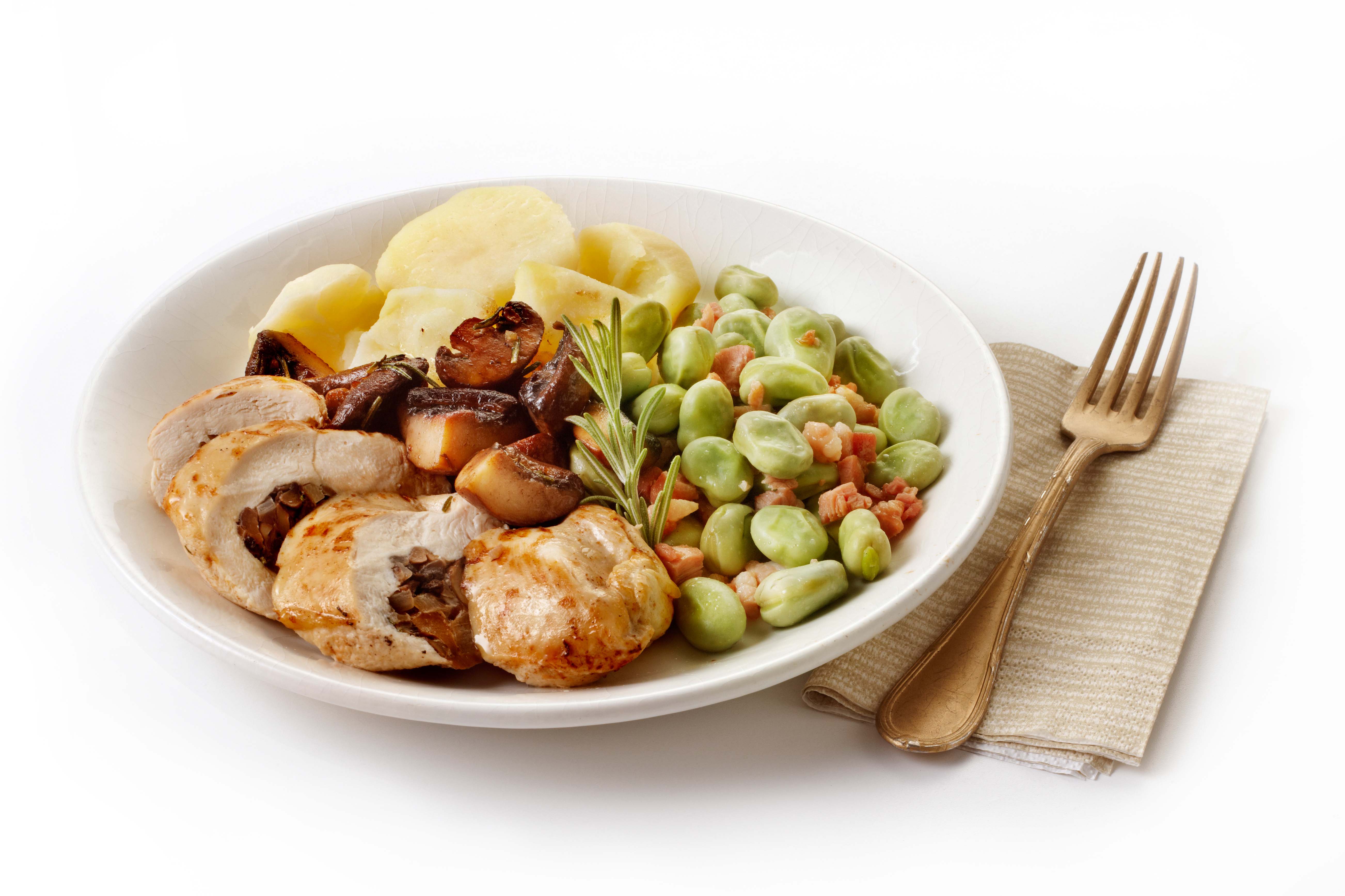 Kipfilet met kastanjechampignons