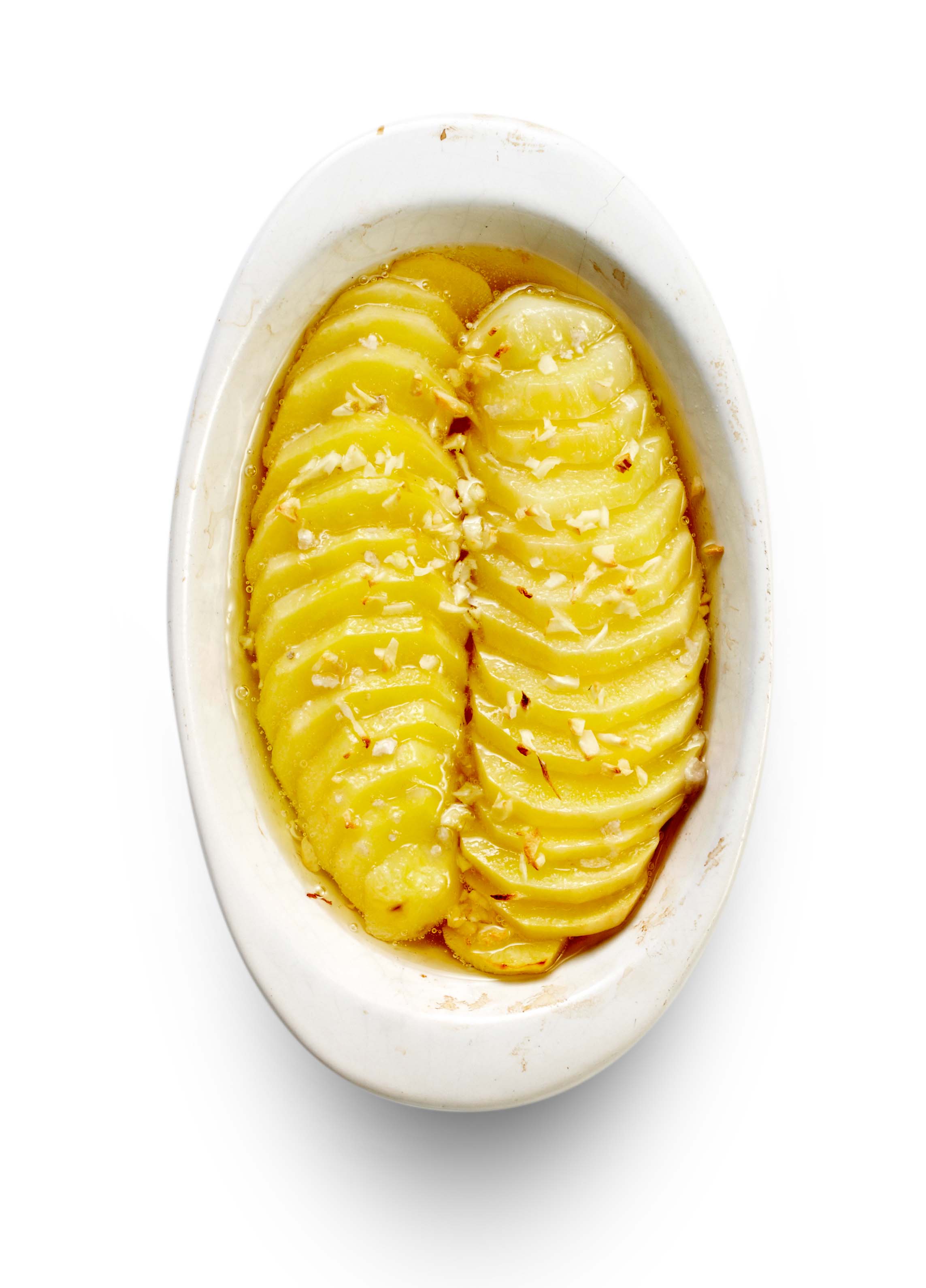 Gekonfijte aardappel uit de oven