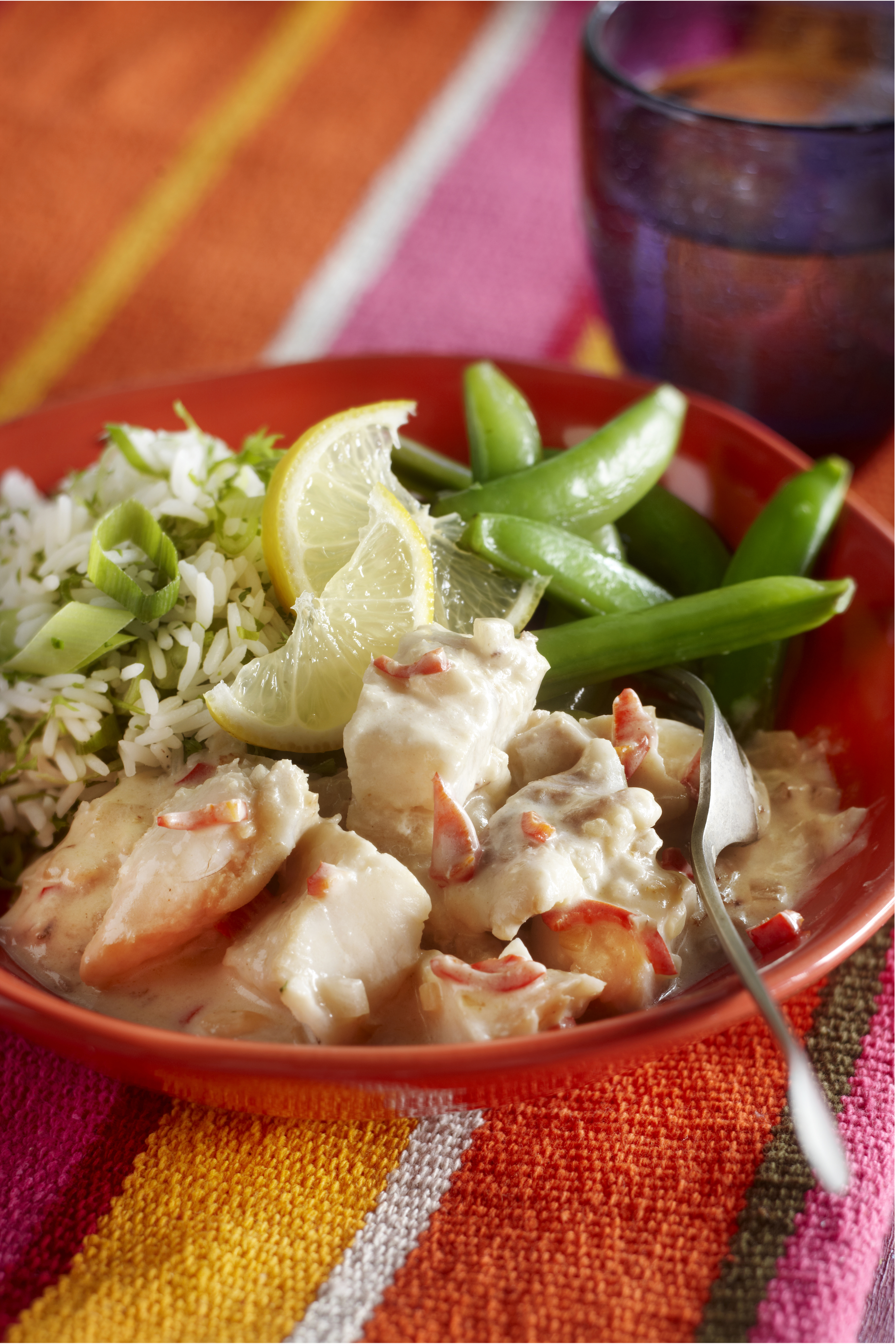 Visstoofpot met gember, komijn en rode peper