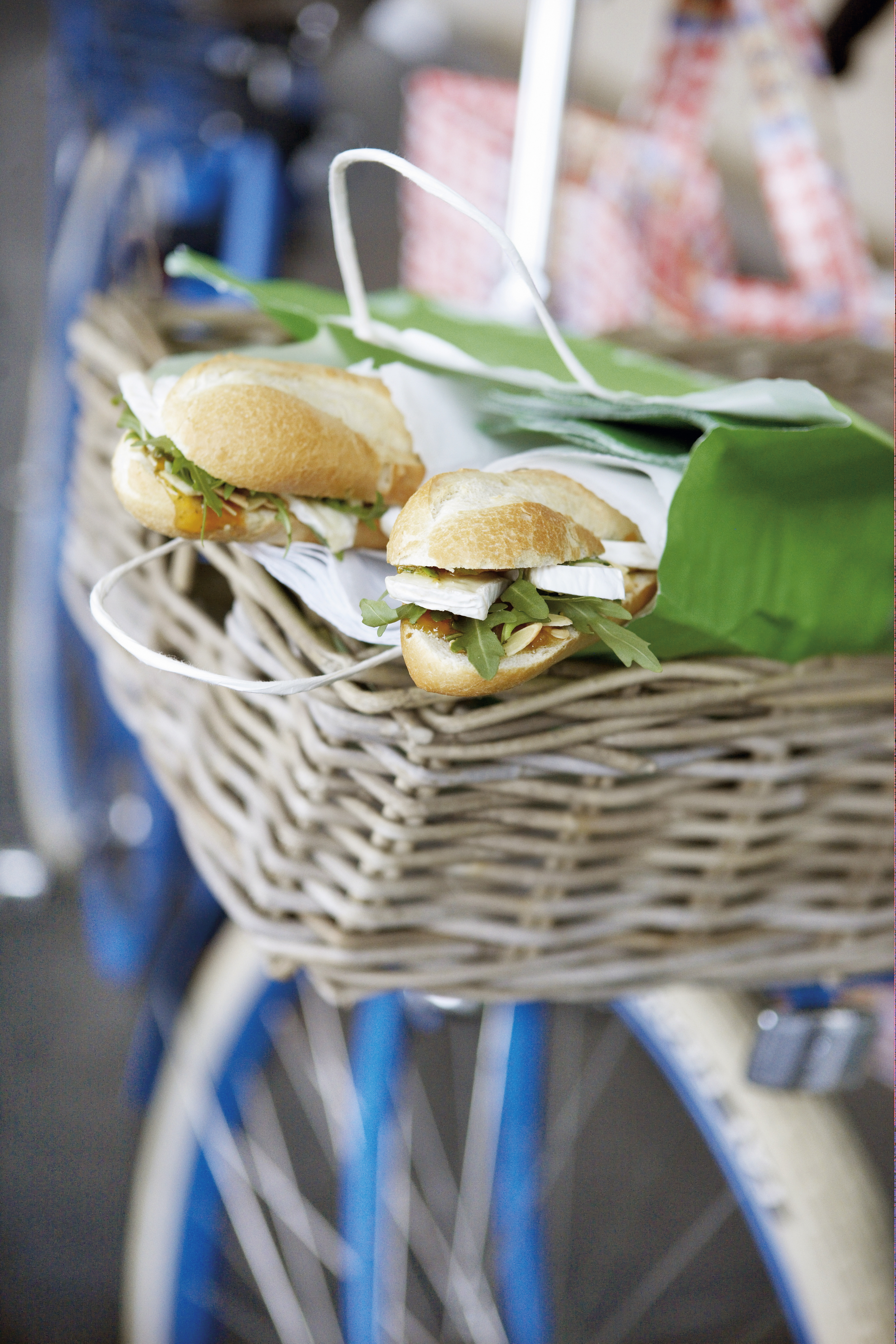Stokbroodje brie met gekruide abrikozenspread