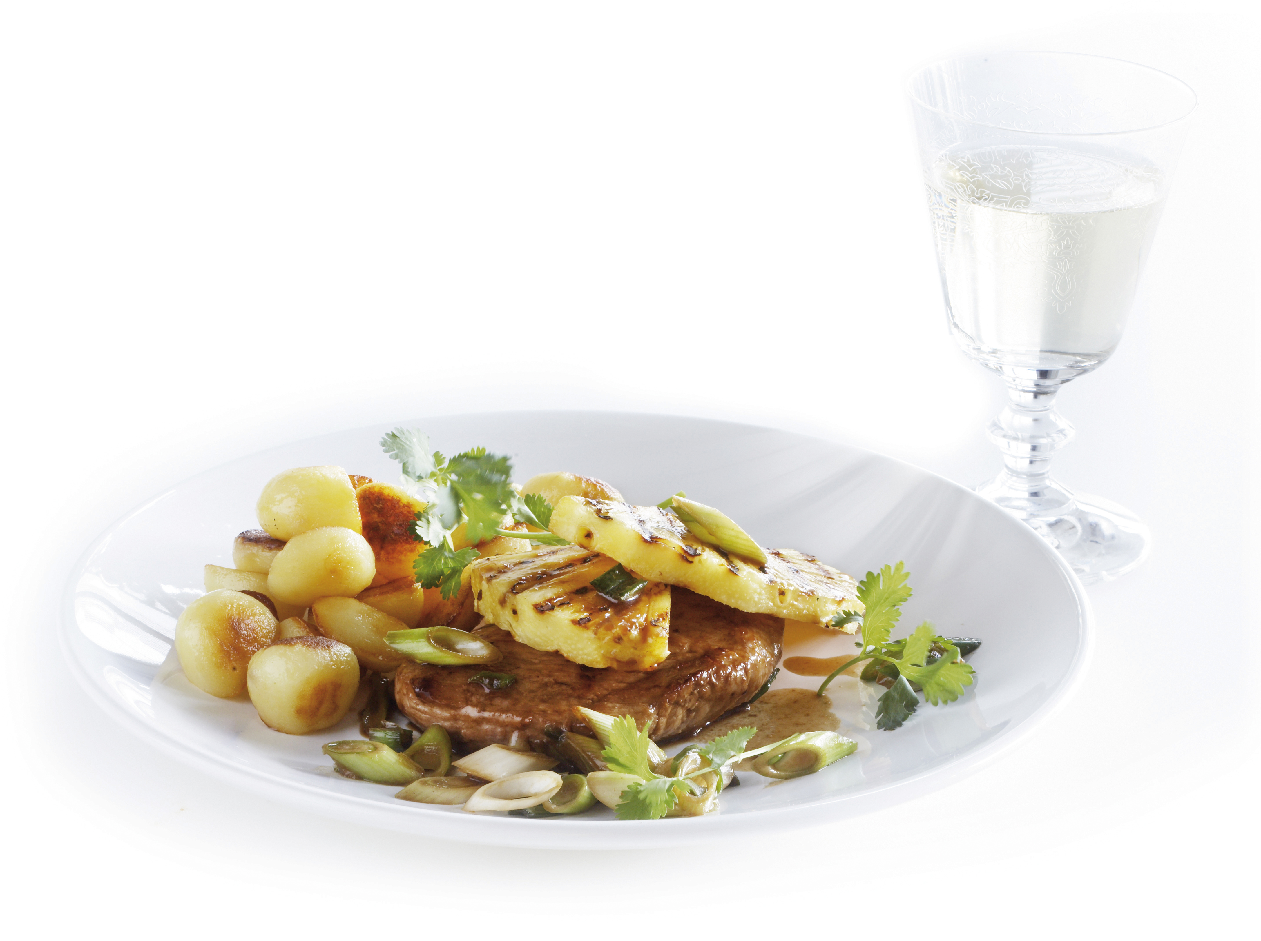 Varkensfiletlapjes met ananas