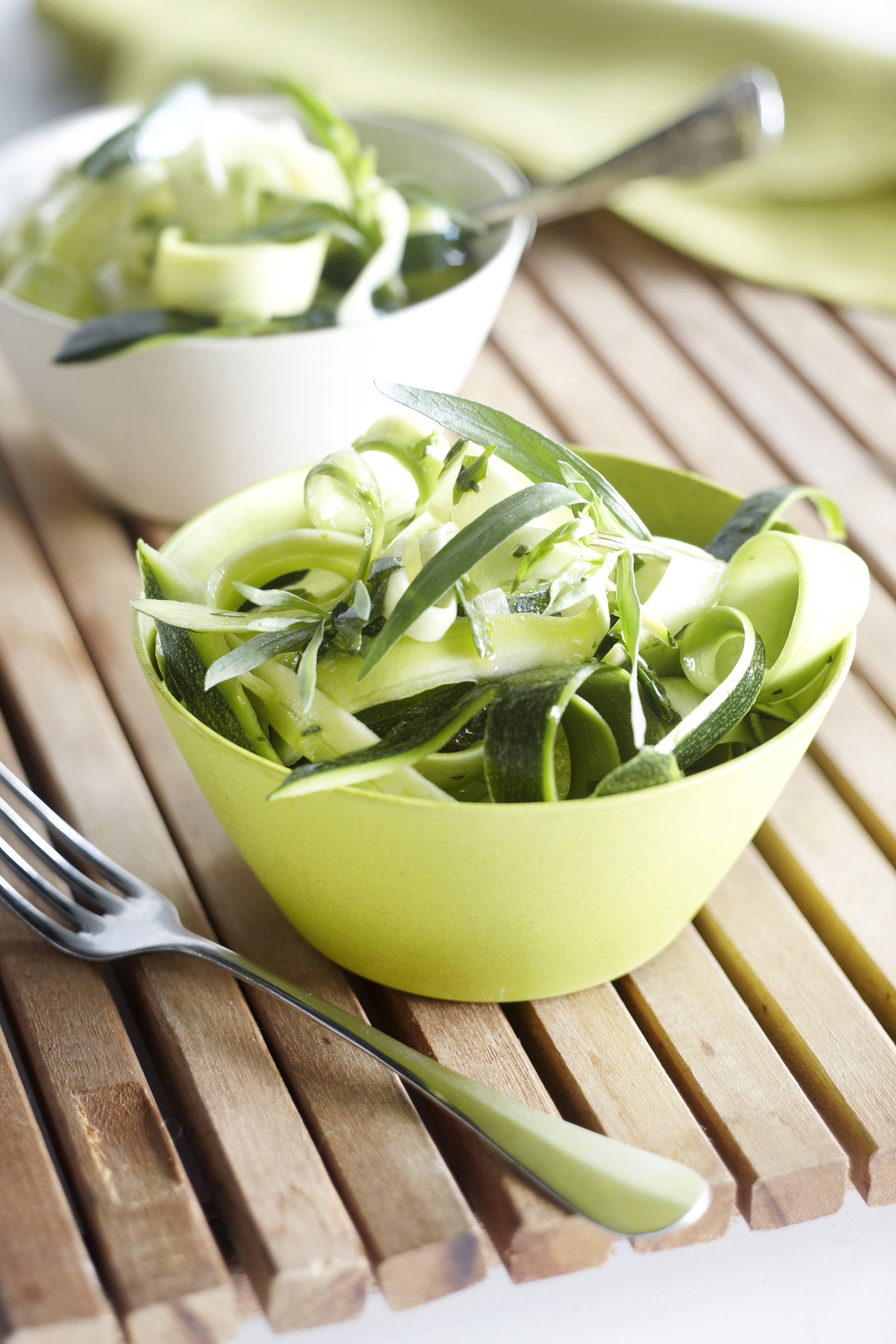 Courgettesalade met dragondressing