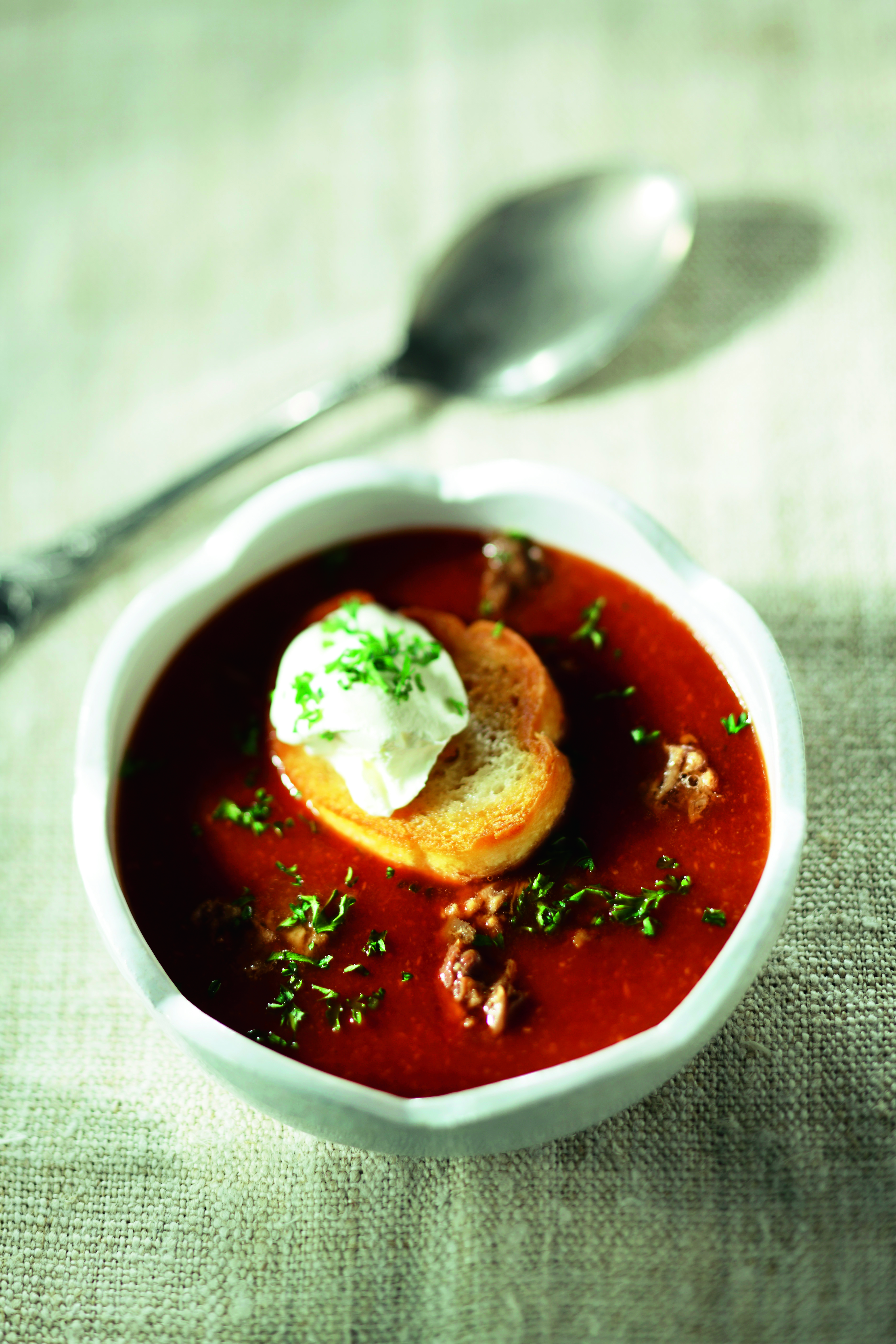 Maaltijdsoep van biet