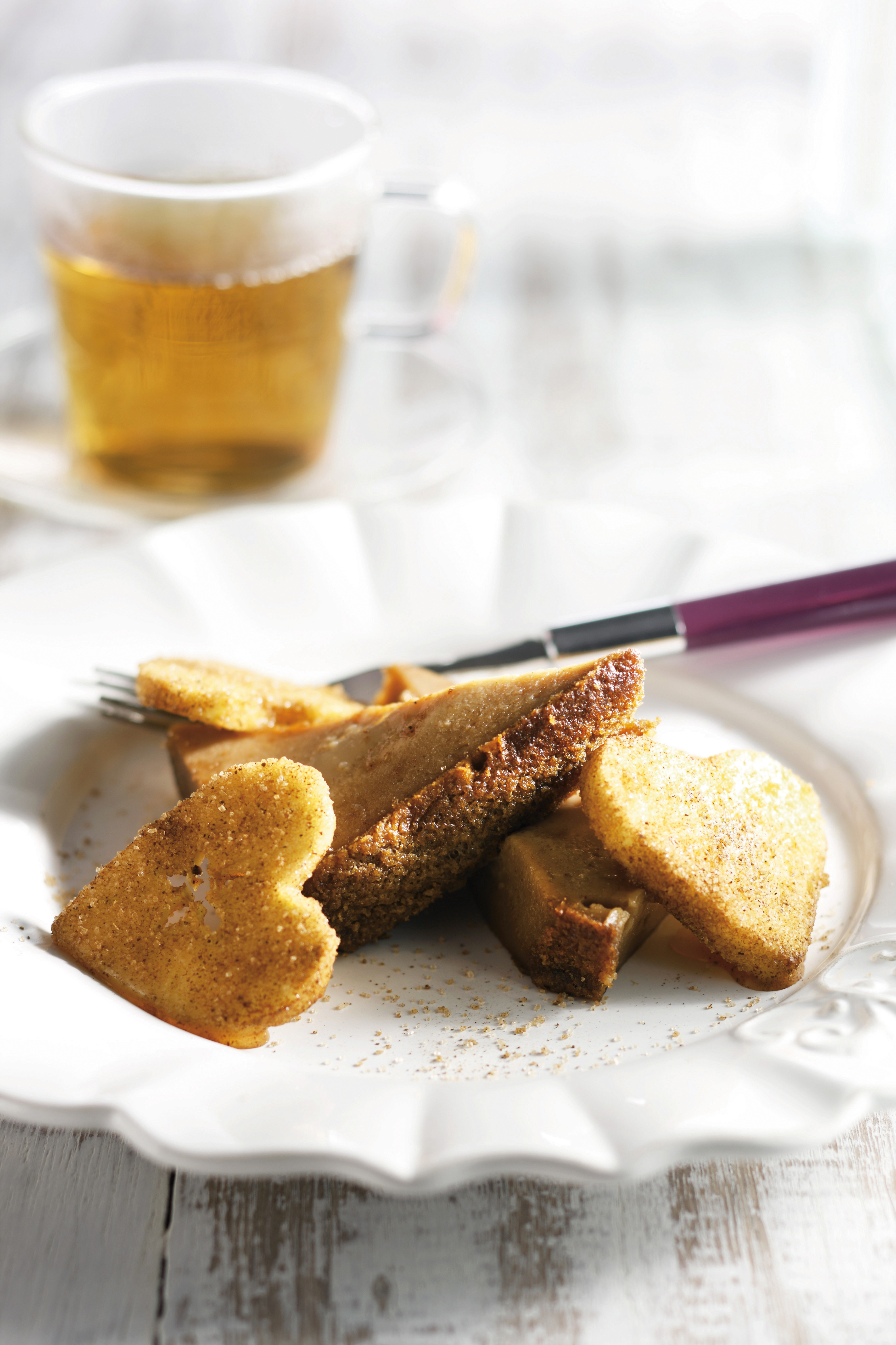 Speculaaspudding met appelharten