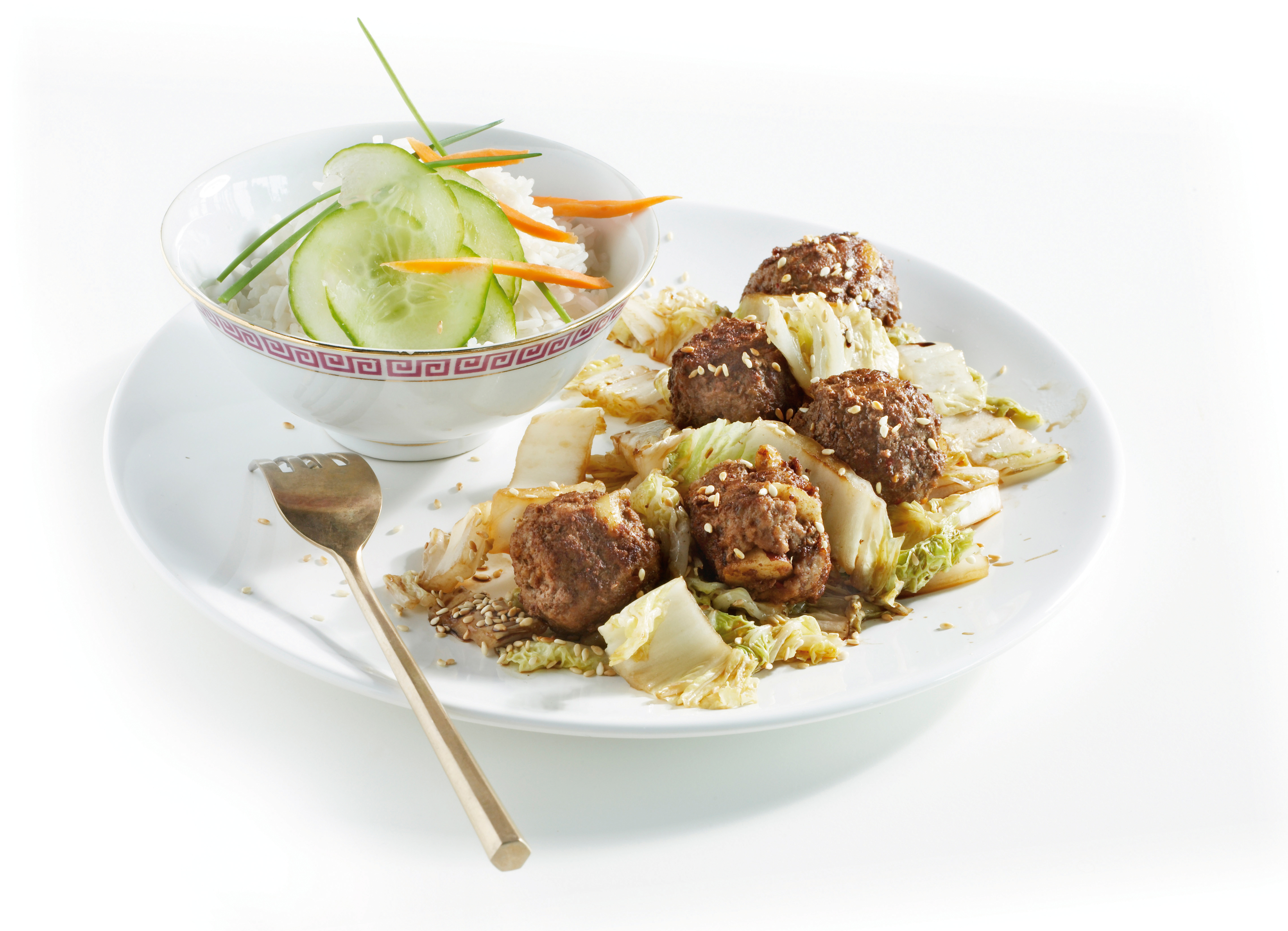 Chinese kool met gehaktballetjes