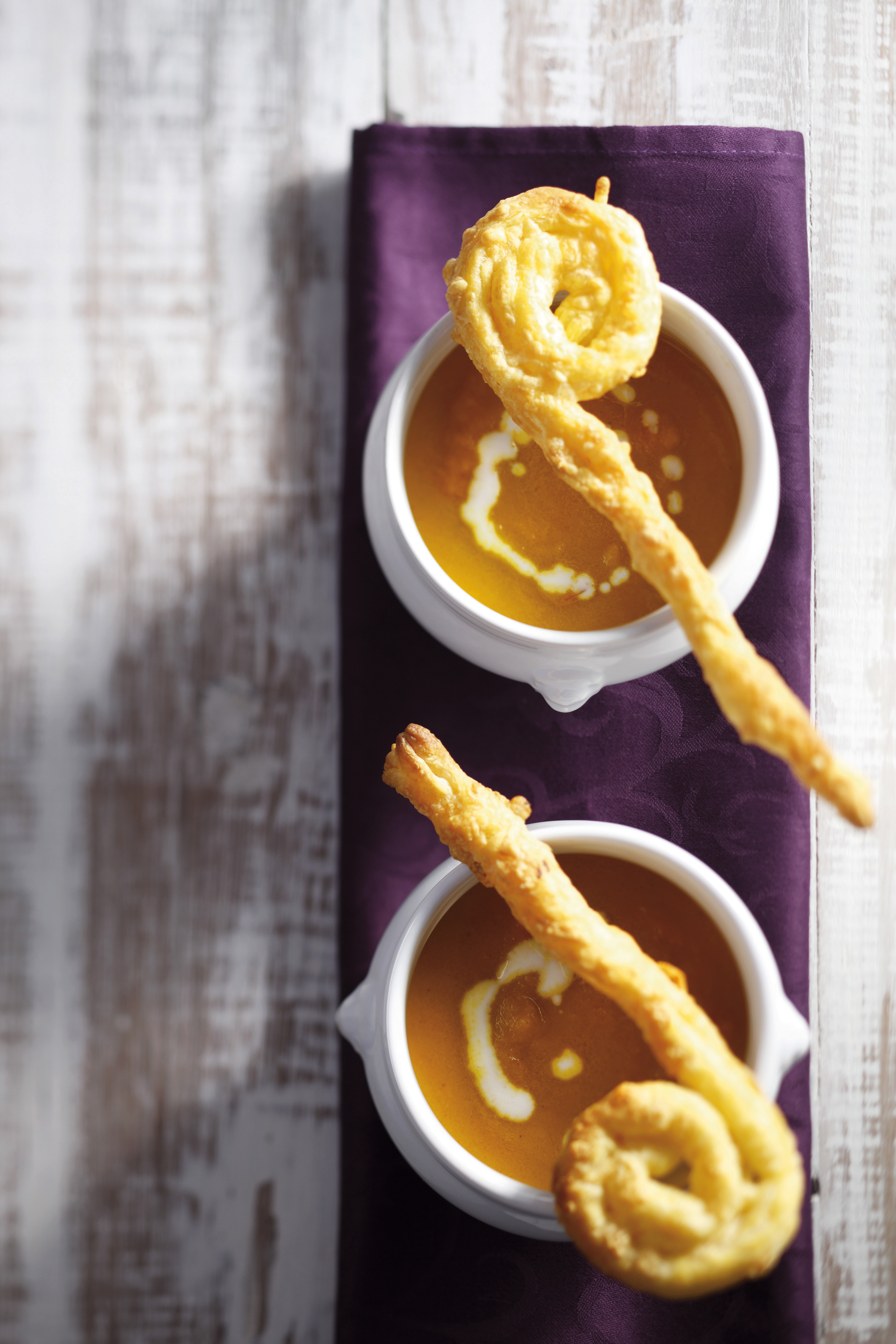 Wortelsoep met stafjes