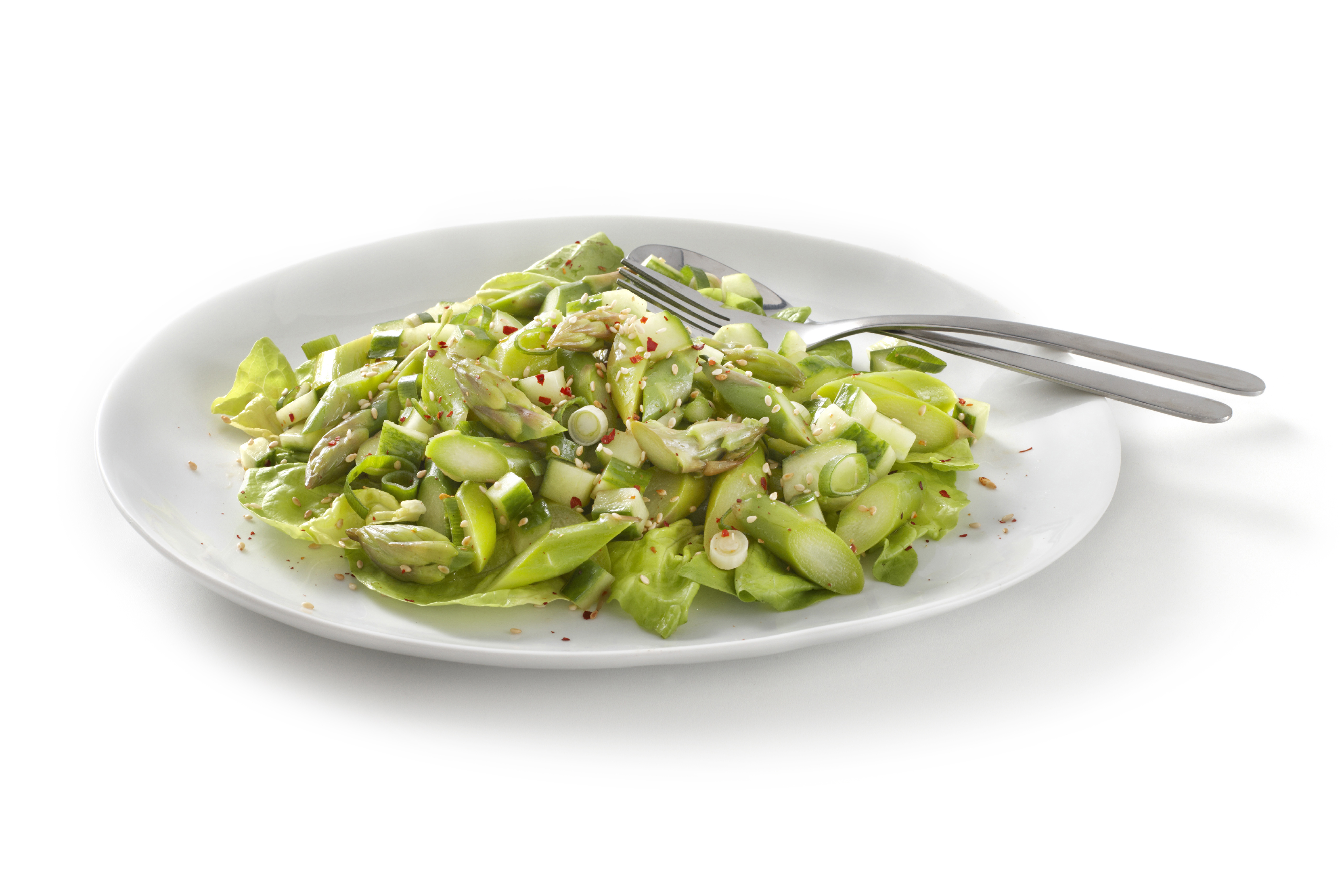 Groene aspergesalade met Japanse dressing