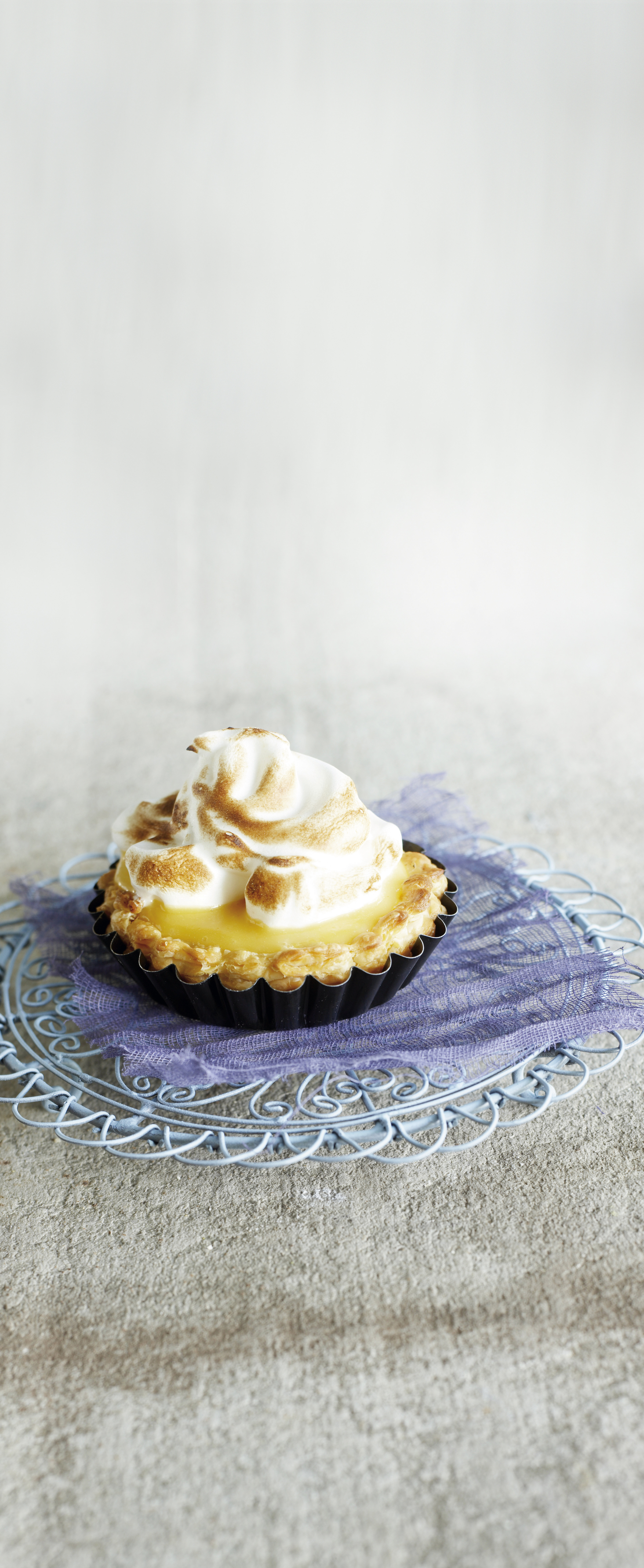 Citroentartelette met meringue