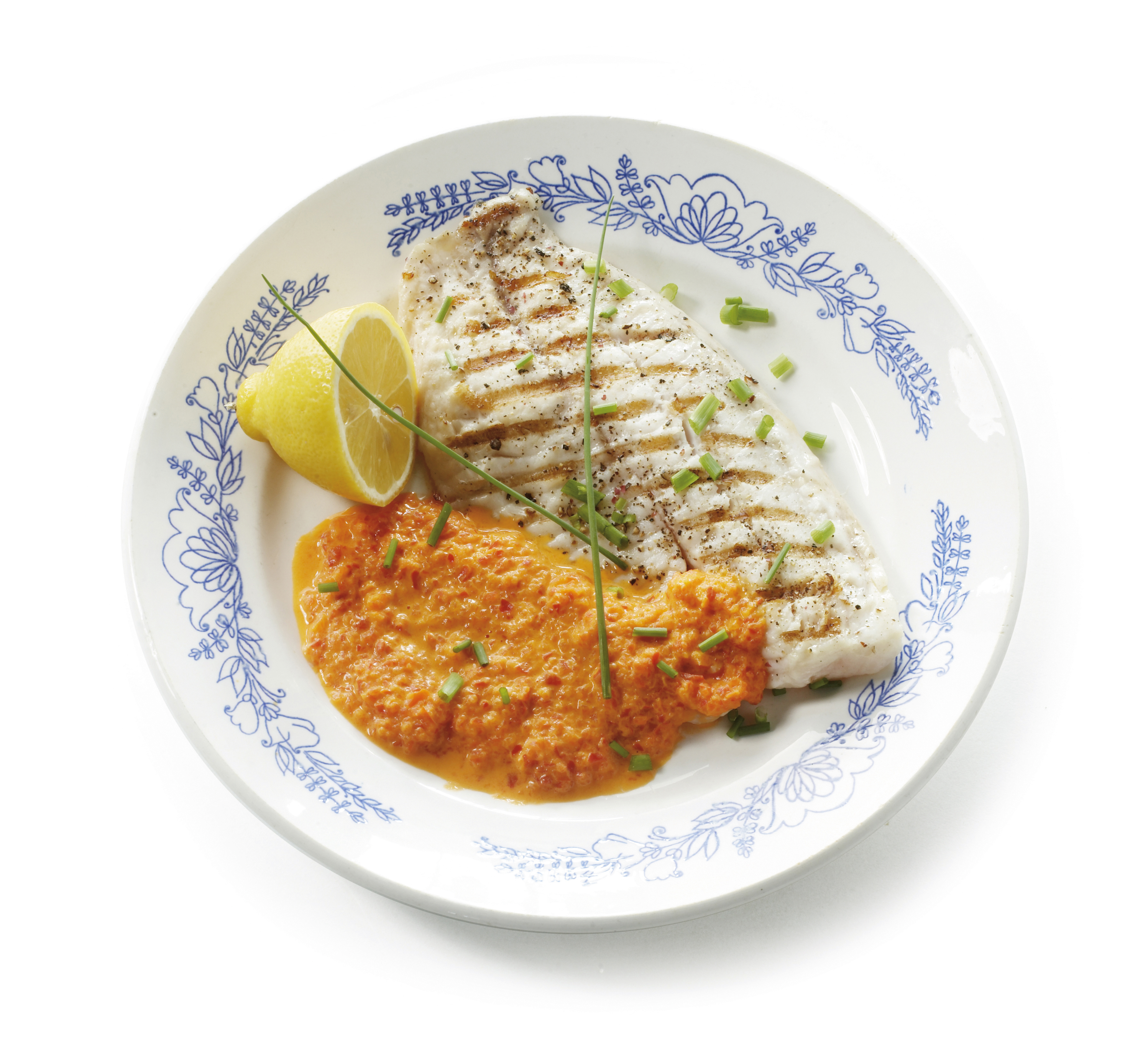 Geroosterde tilapia met paprikasaus