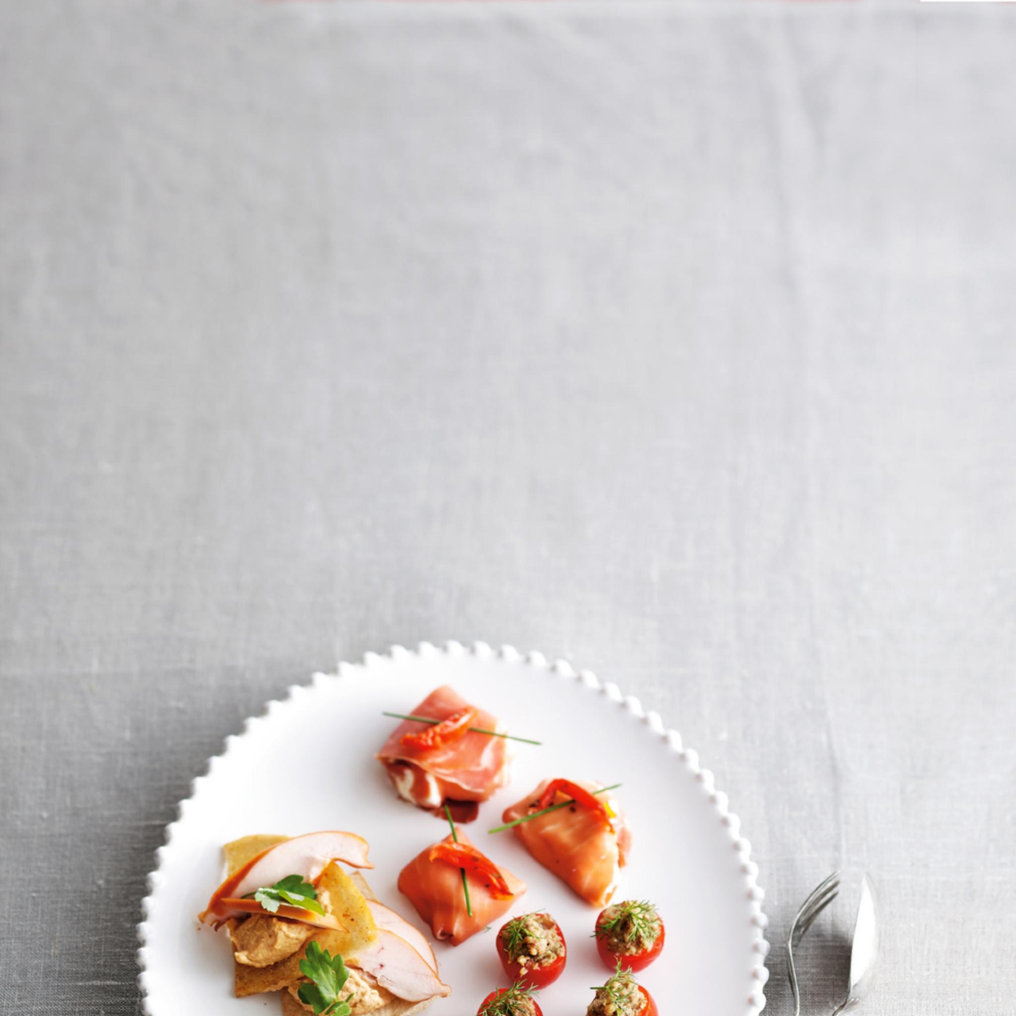 Ham met sinaasappel-ricottavulling