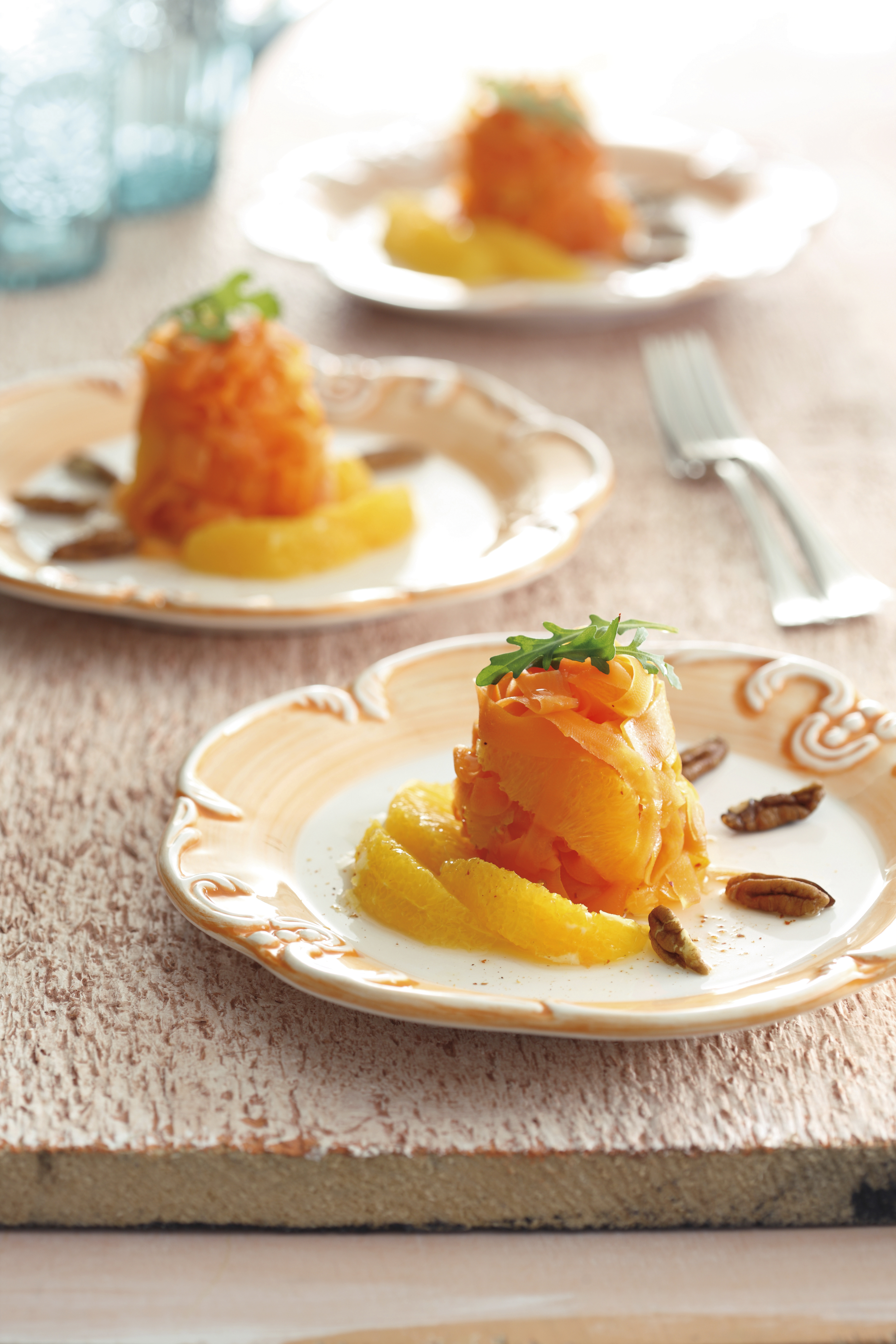 Timbaaltje van worteltagliatelle