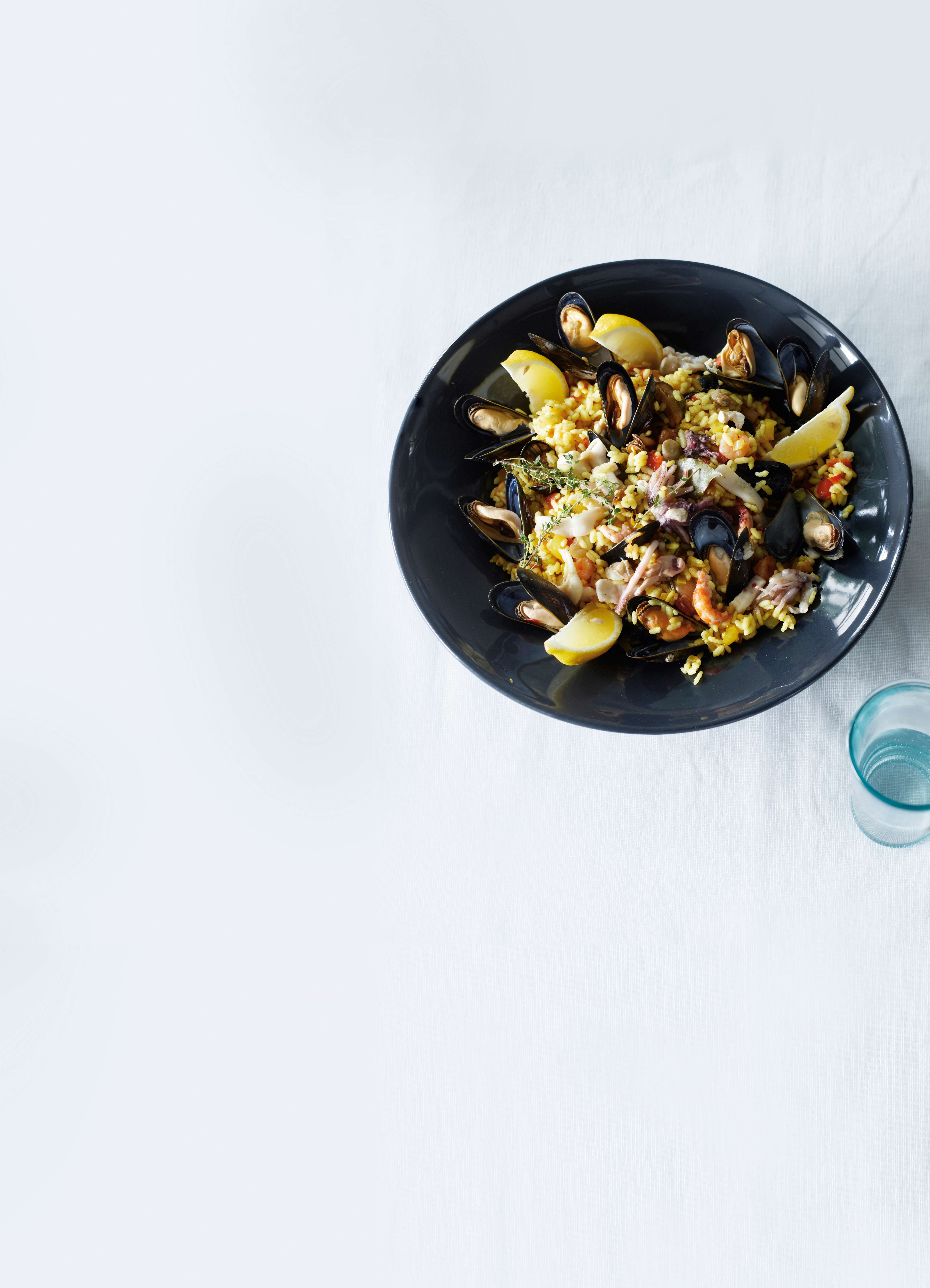 Vispaella uit de oven