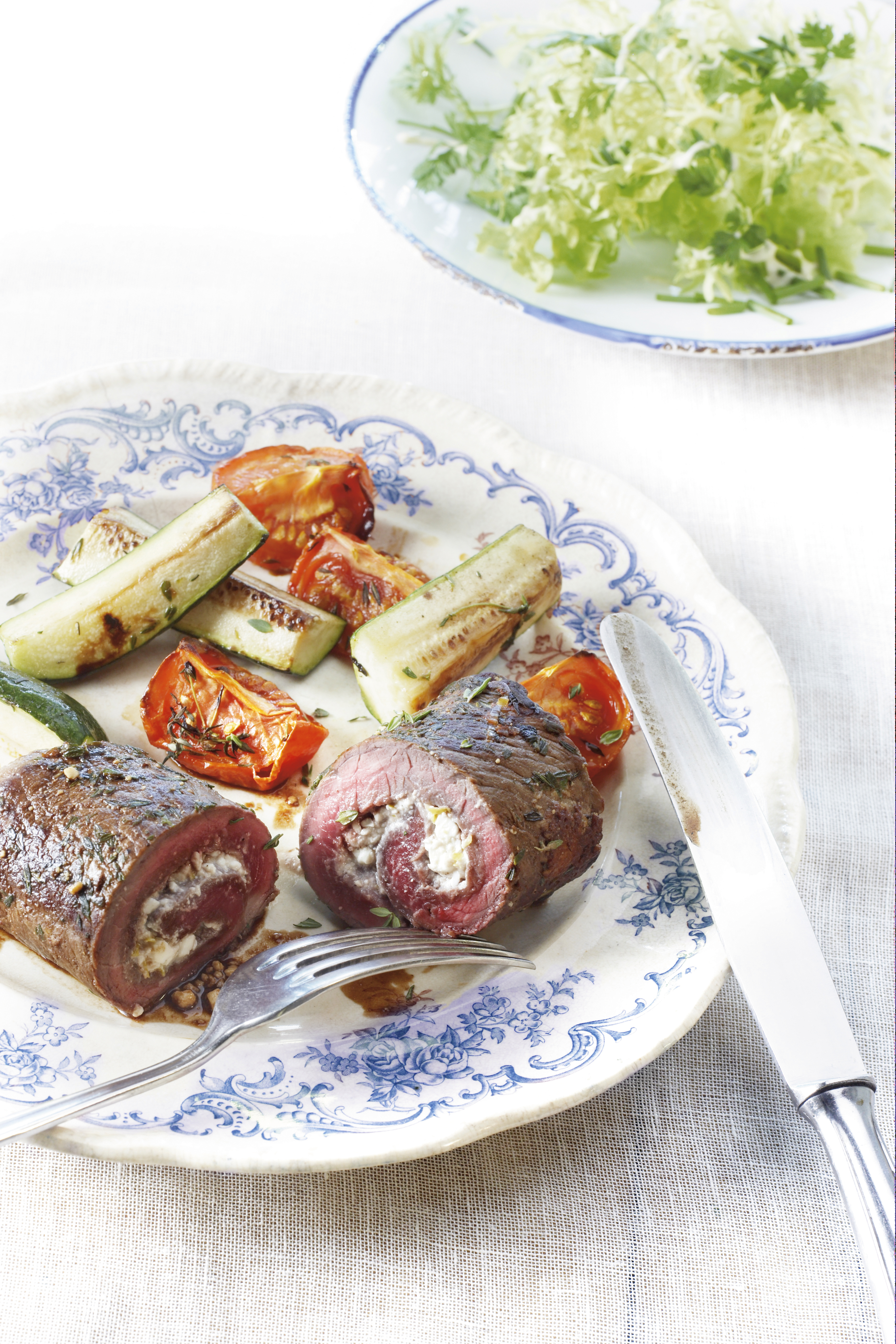 Lamsfiletrolletjes gevuld met citroenfeta