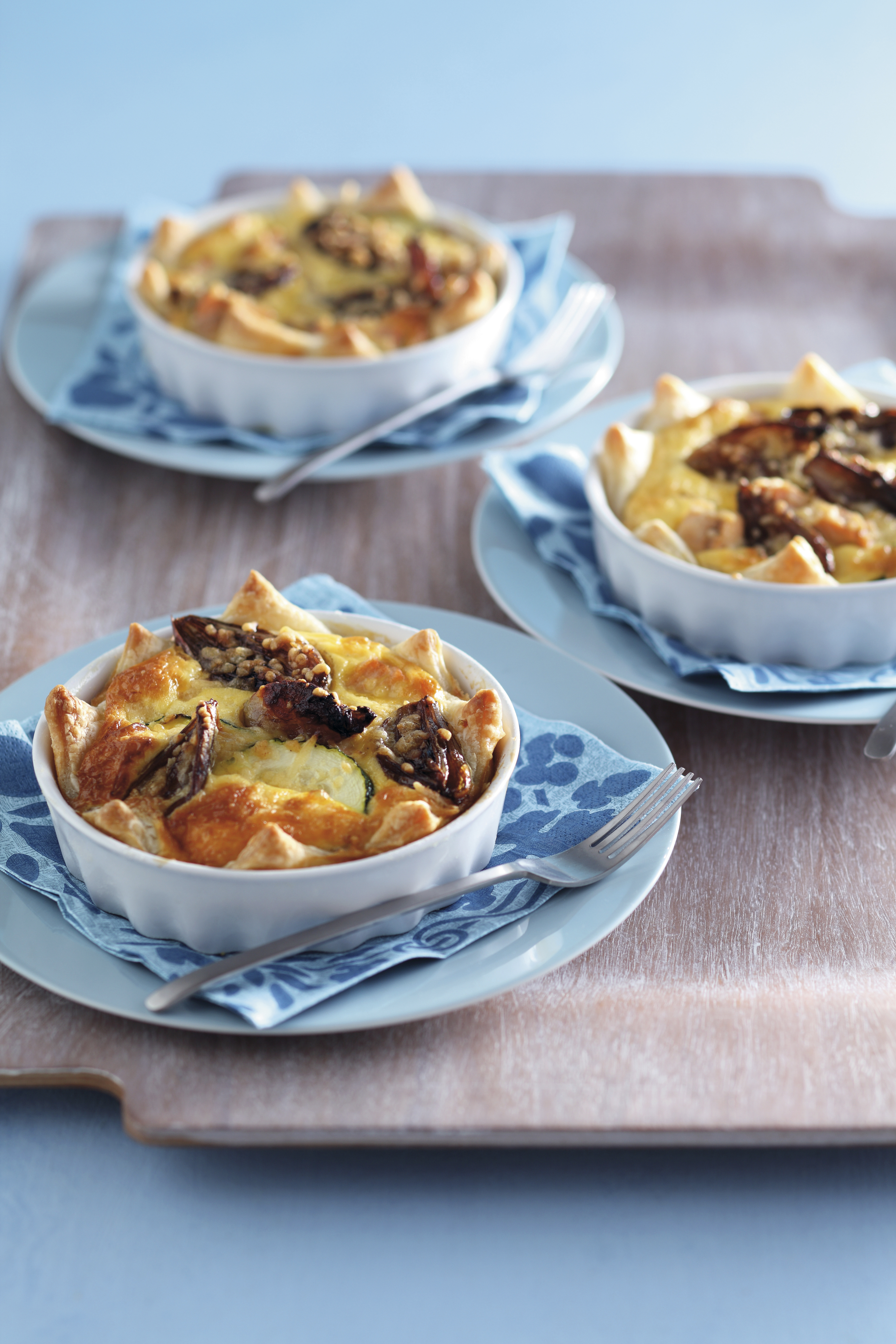 Zalmquiche met karameluien