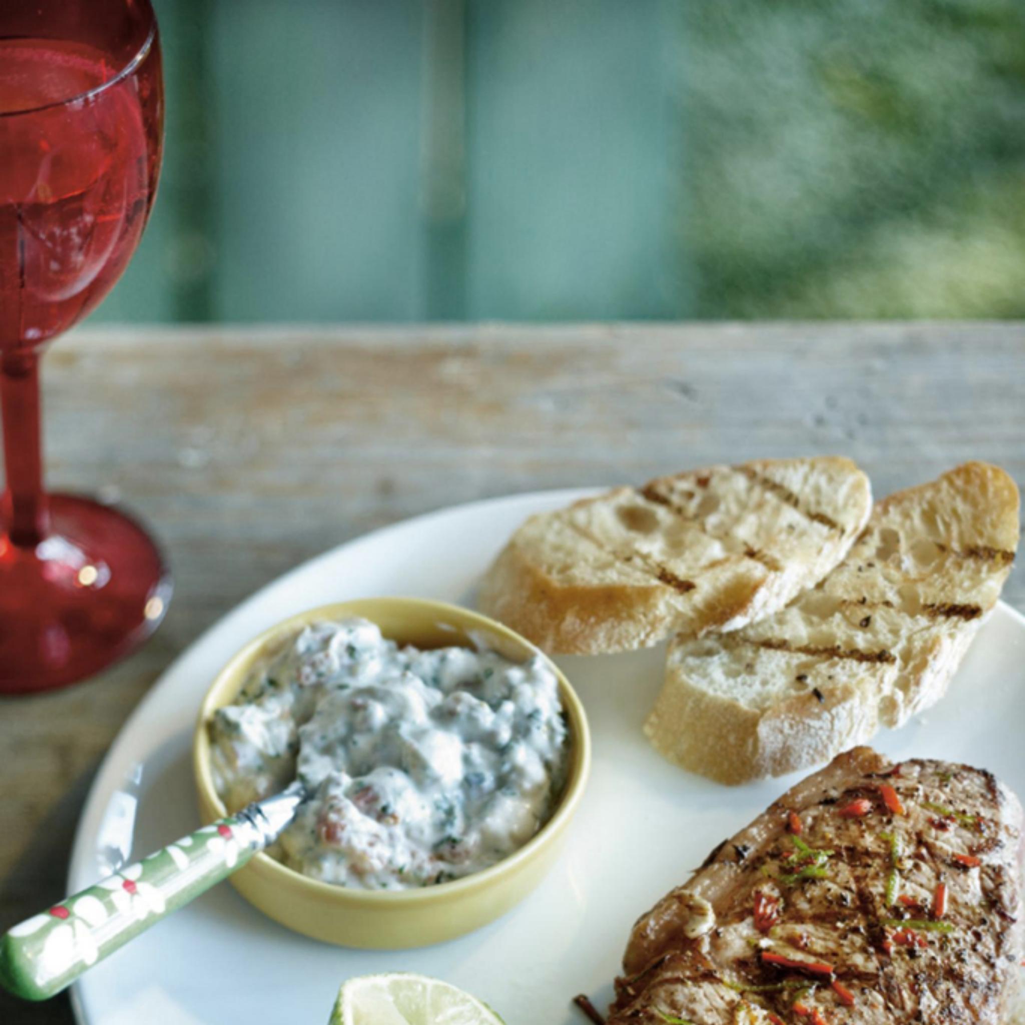 Entrecote met peper en limoen