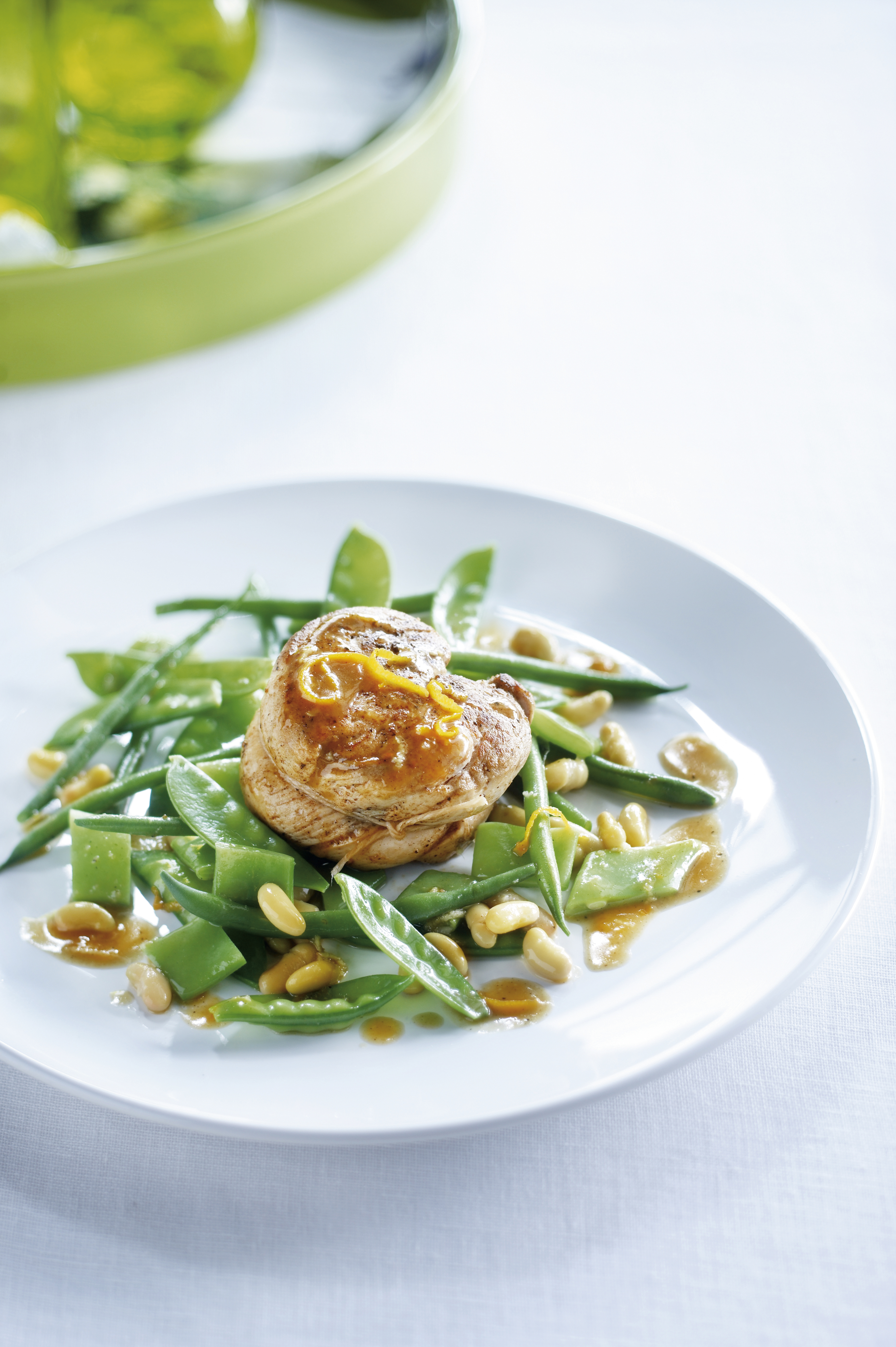 Kalfsoester met groenebonensalade