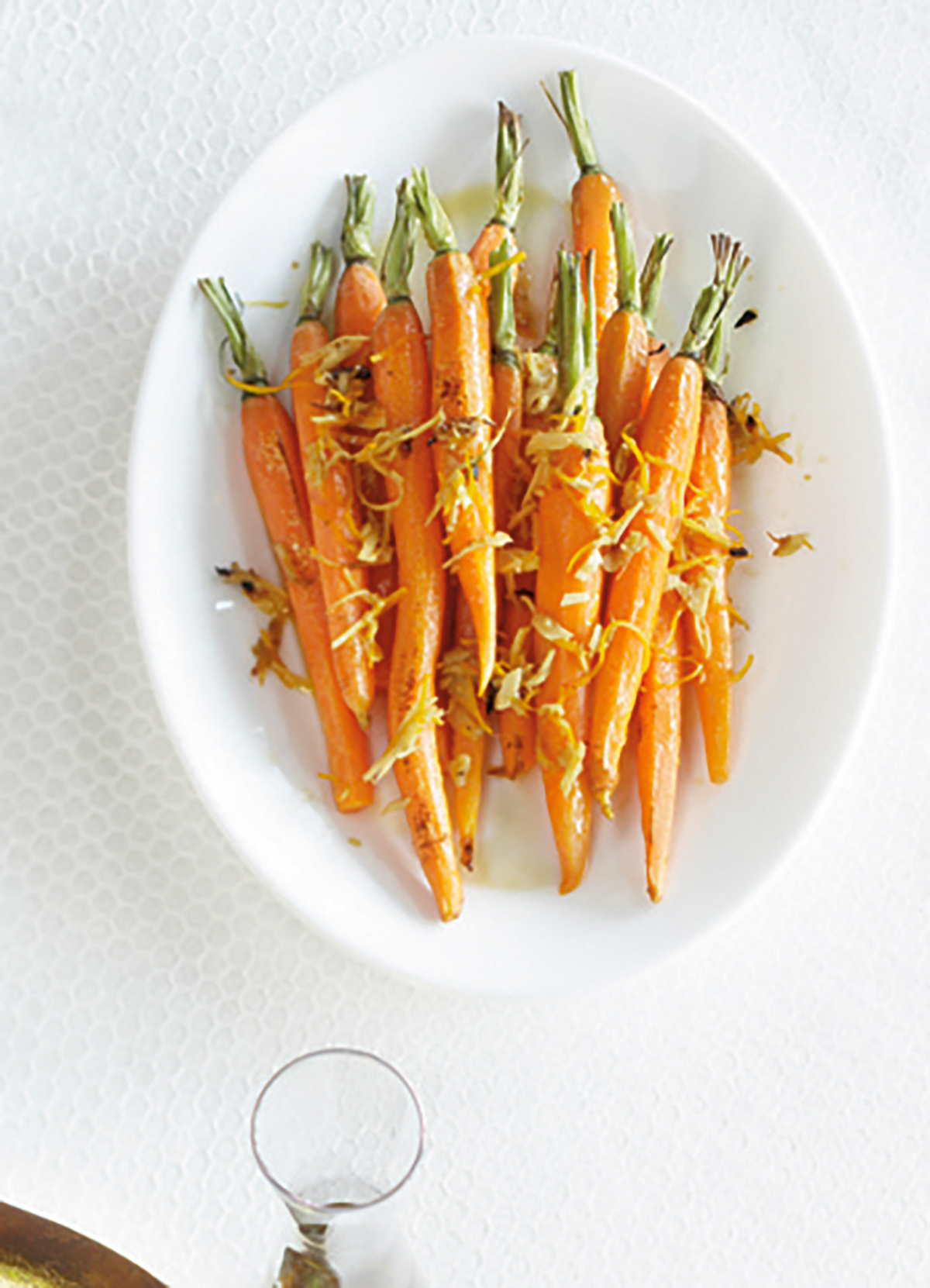 Geroosterde worteltjes met gemberolie