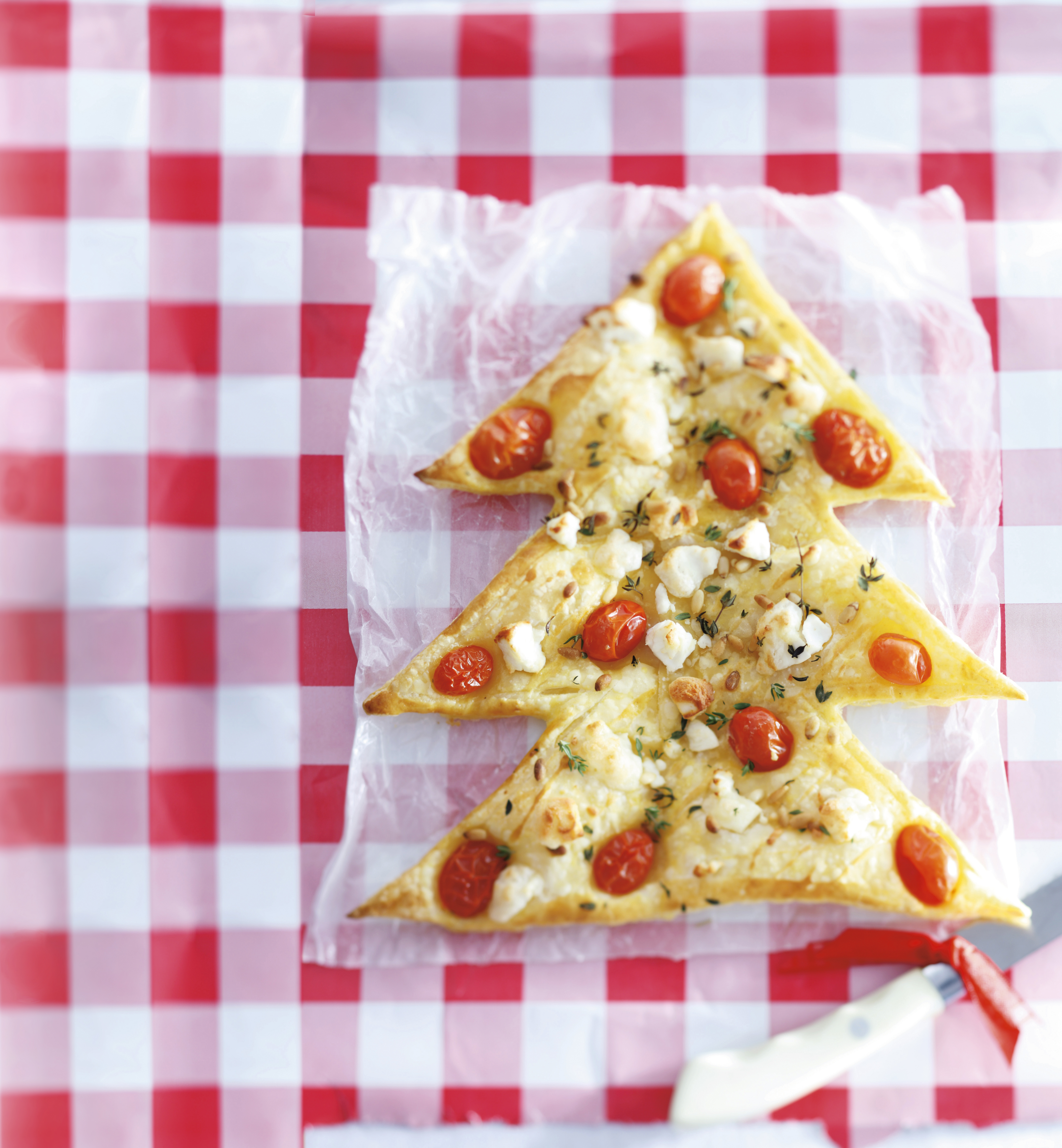 Plaatquiche kerstboom