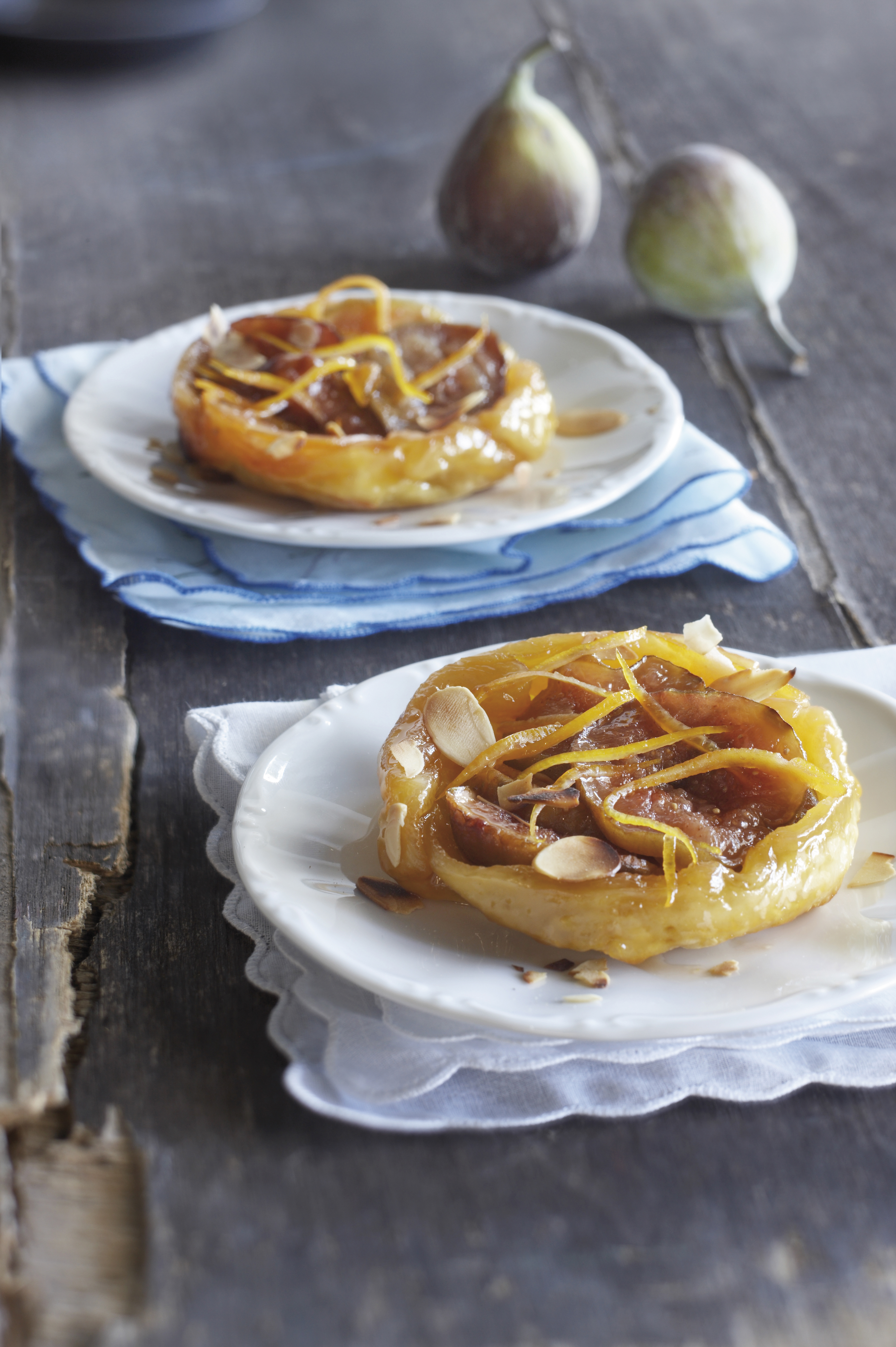 Tarte Tatin met sinaasappel en vijgen