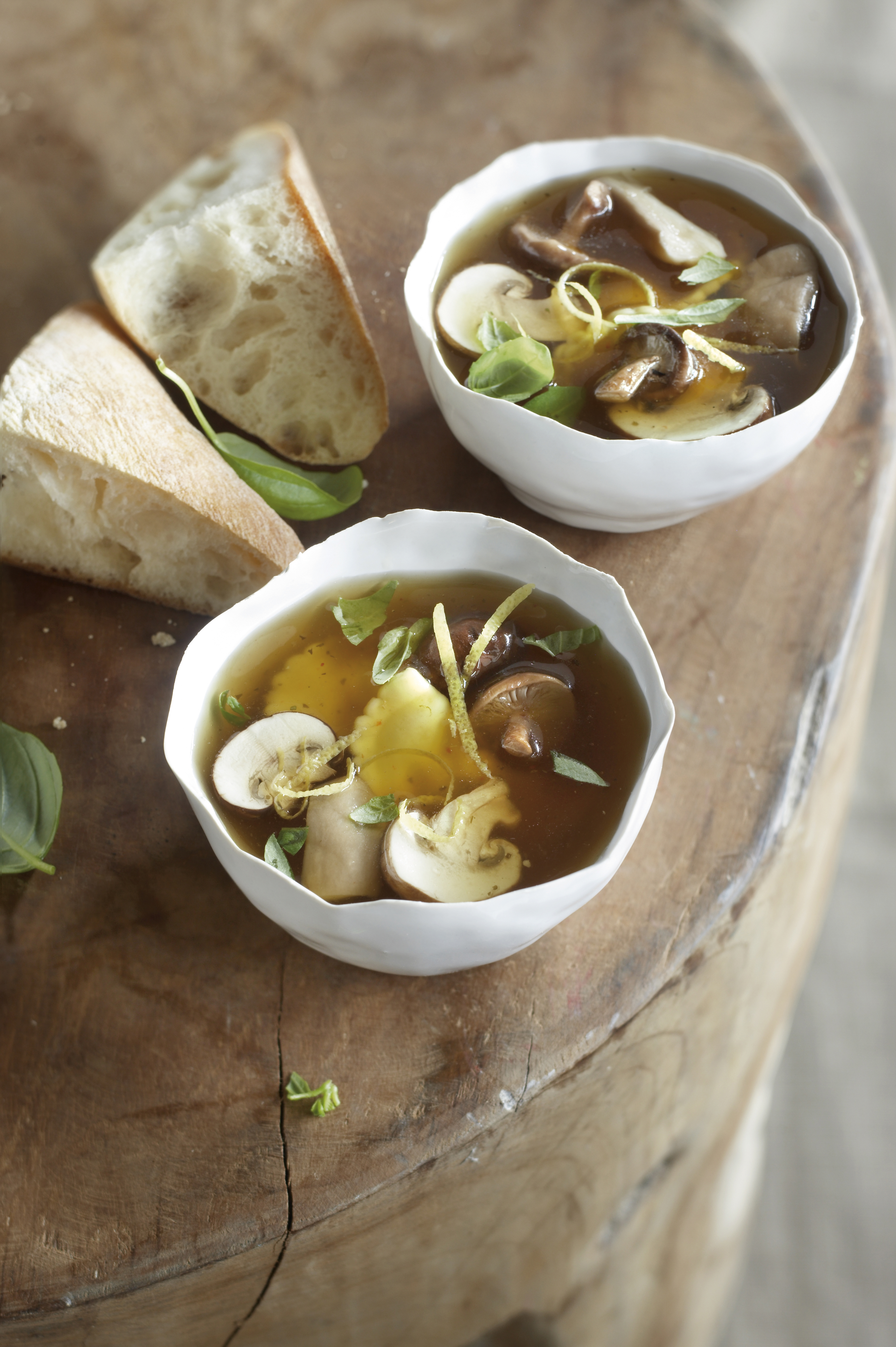 Toscaanse paddenstoelenbouillon