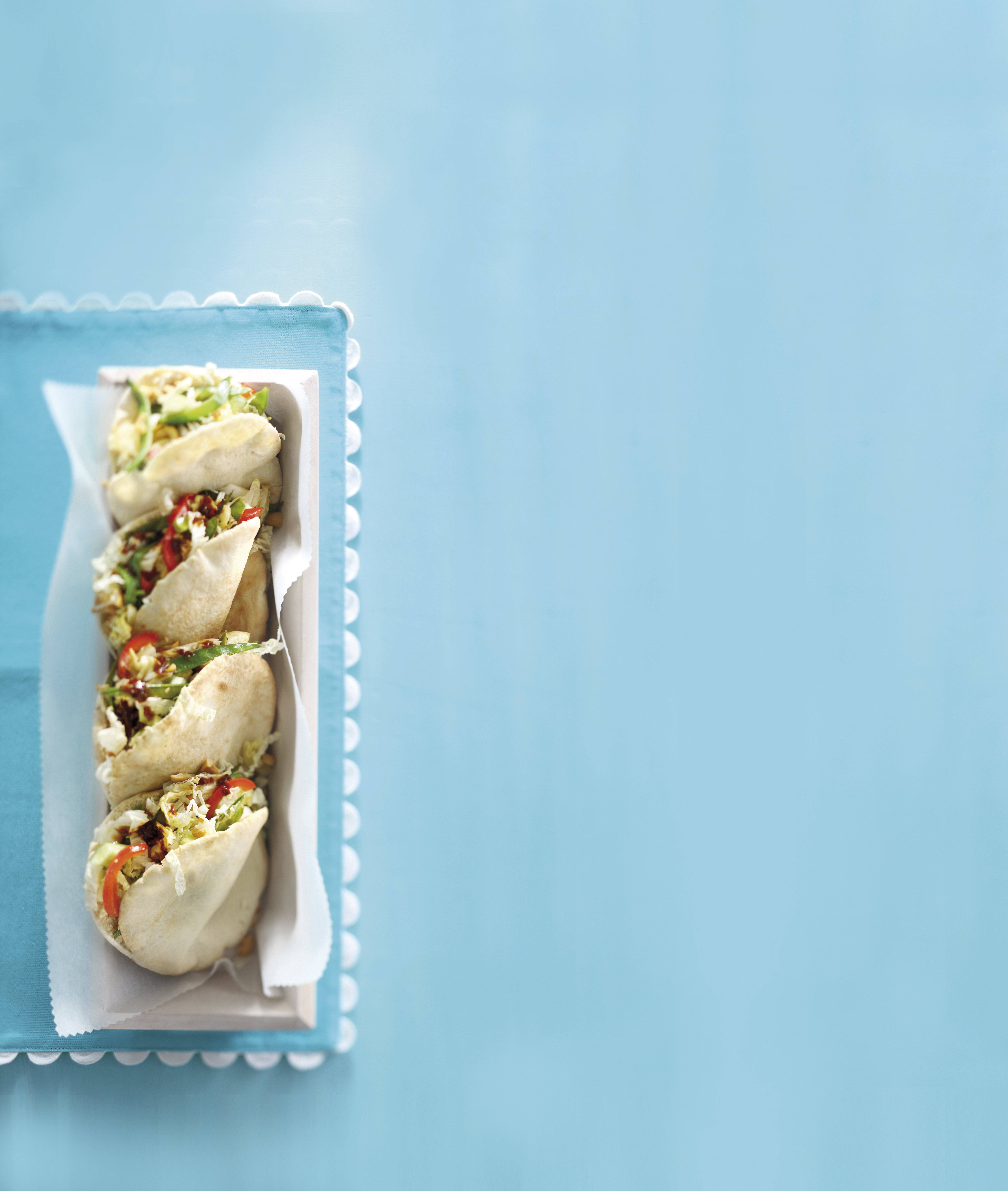 Pitabroodje met groenten