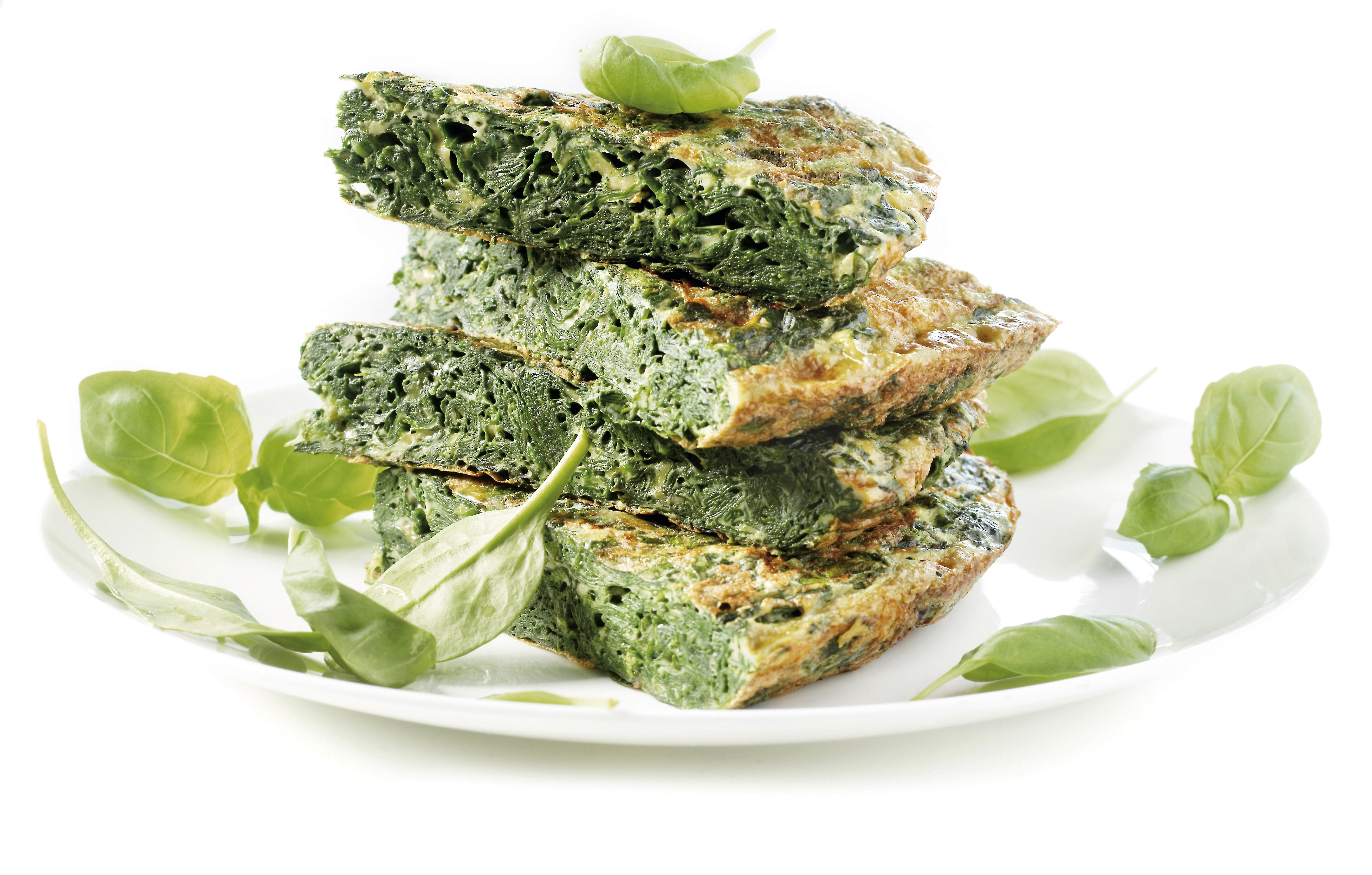 Spinazieomelet met kaas