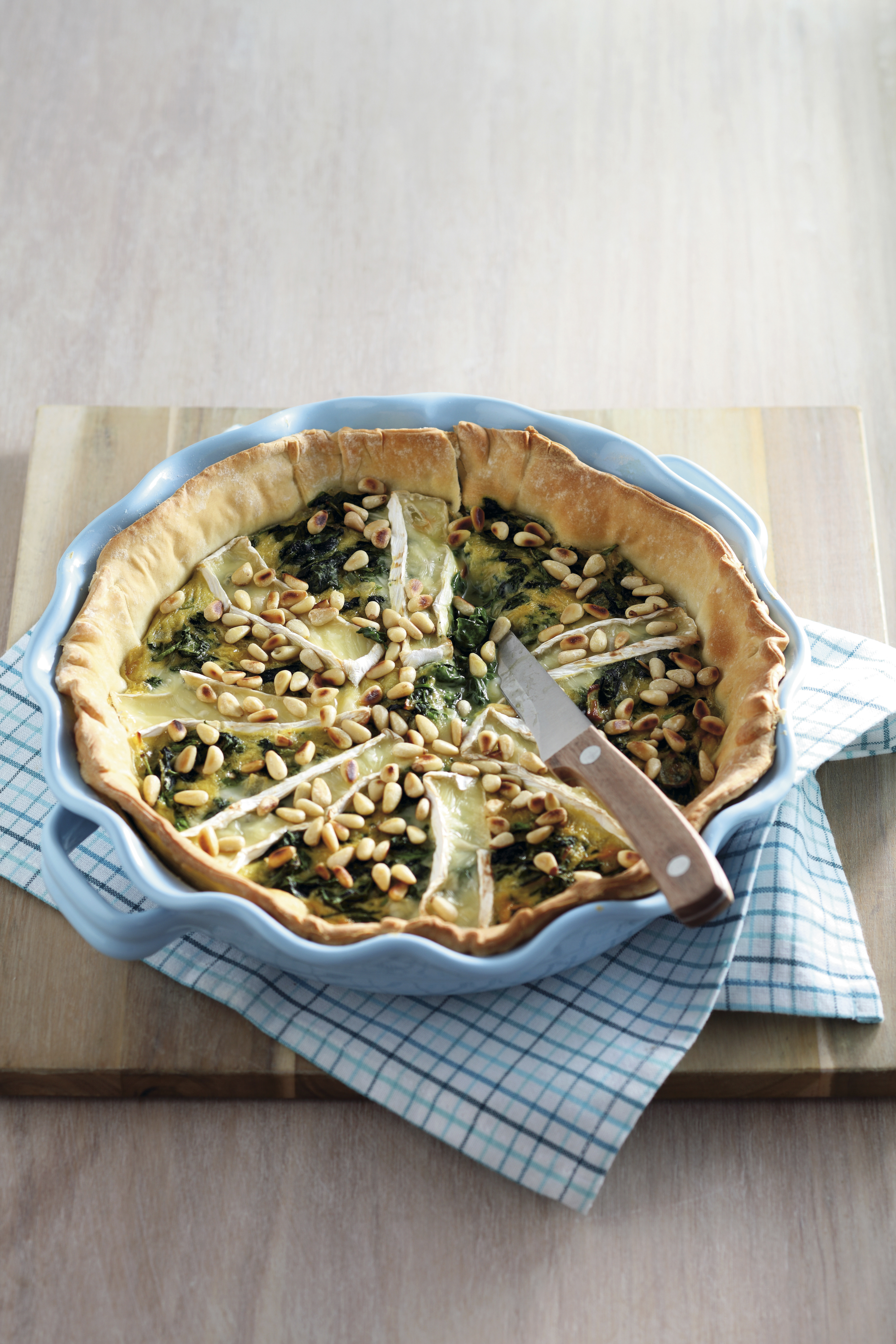 Spinaziequiche met camembert