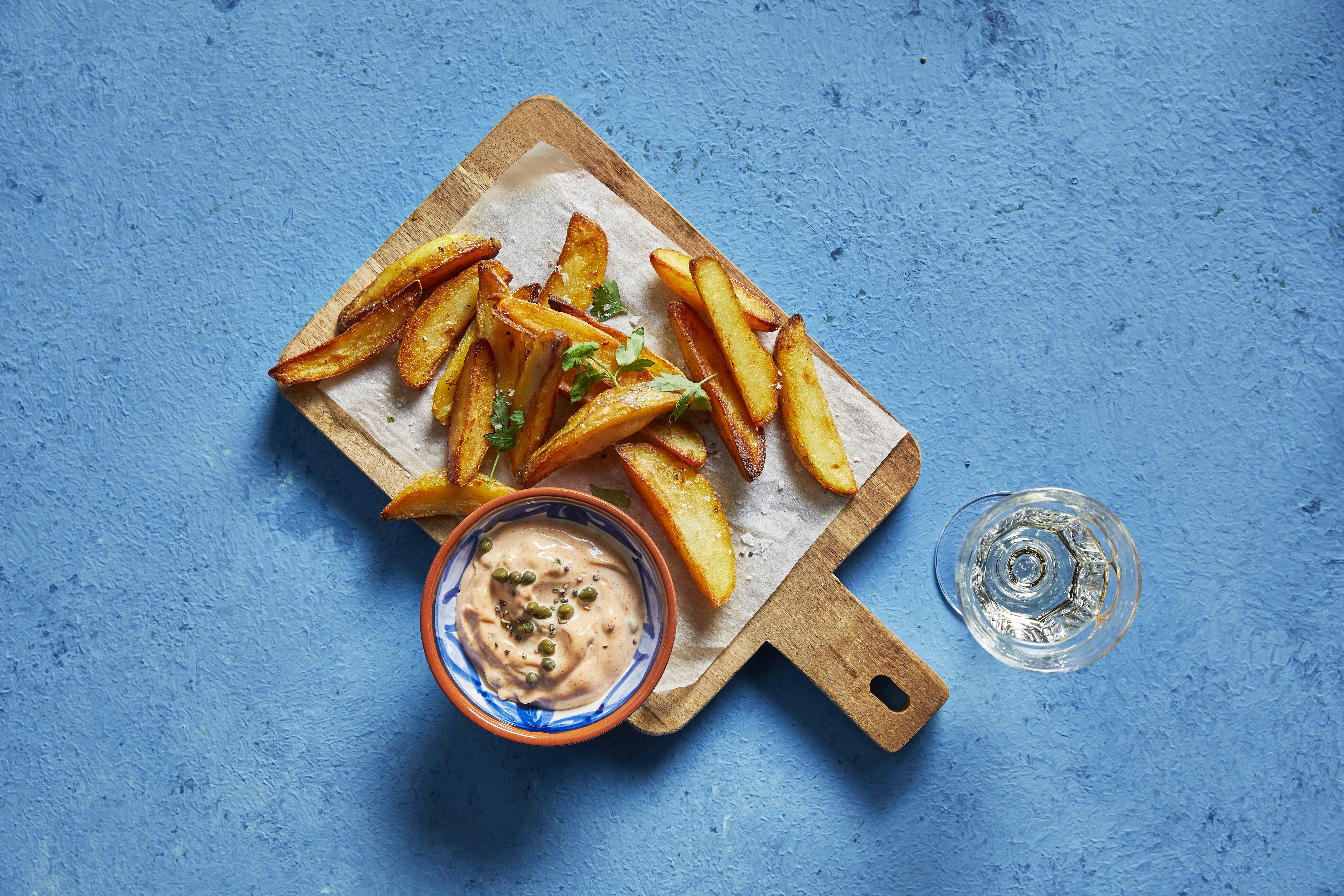 Aardappel met knoflookmayonaise