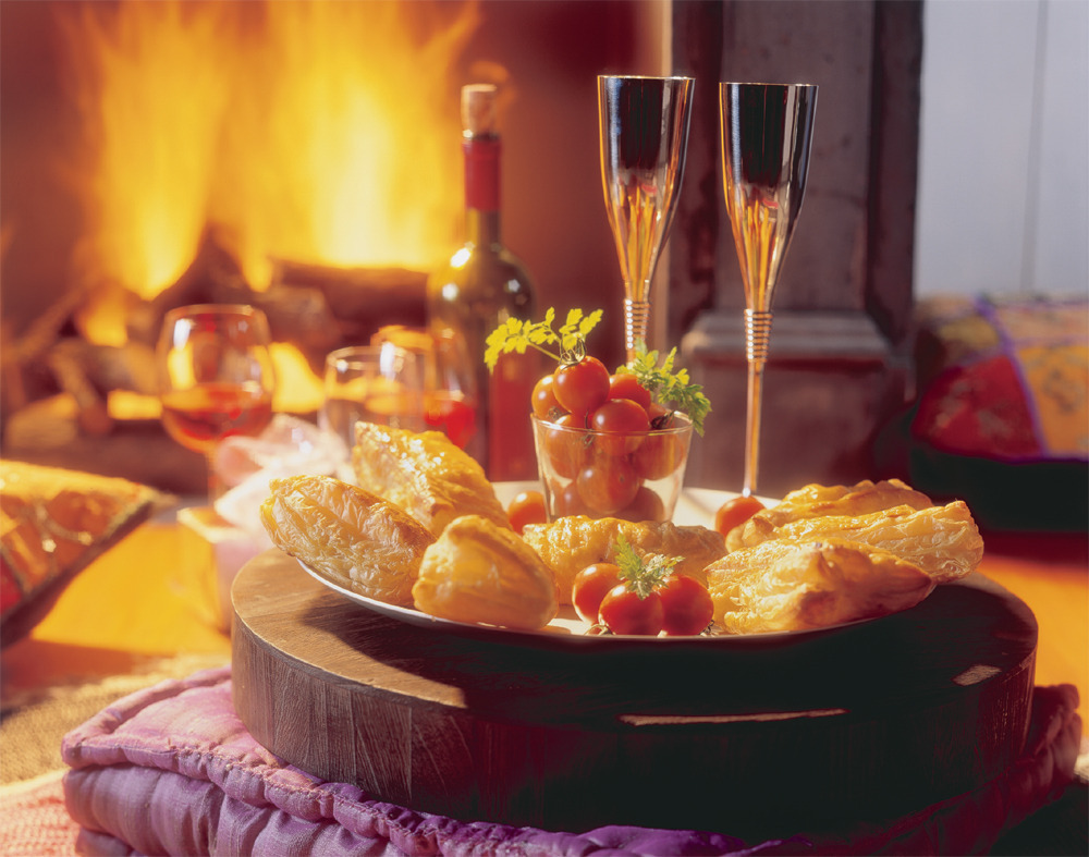 Bladerdeegbroodjes gevuld met shoarmavlees