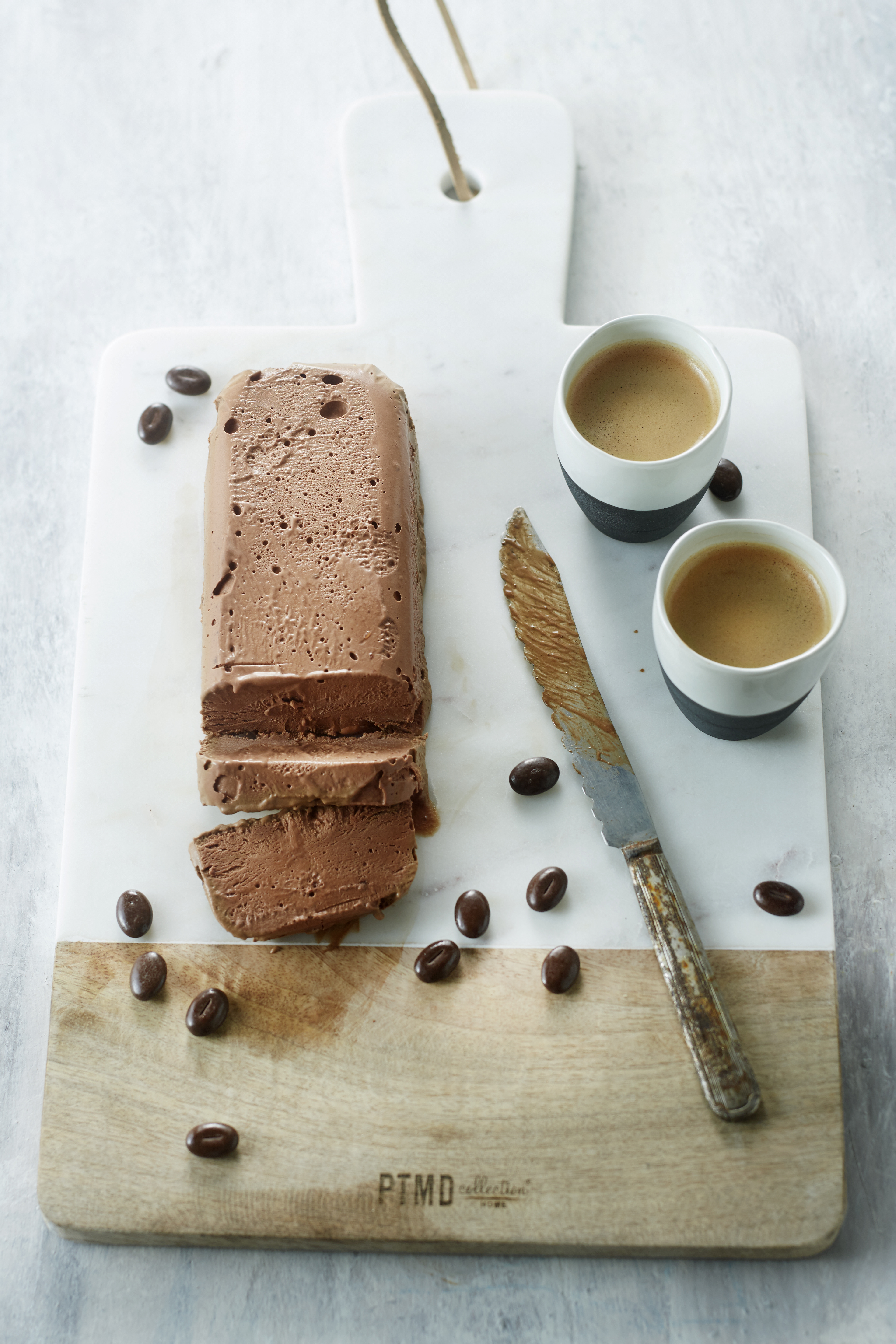 Semifreddo met espresso en chocolade