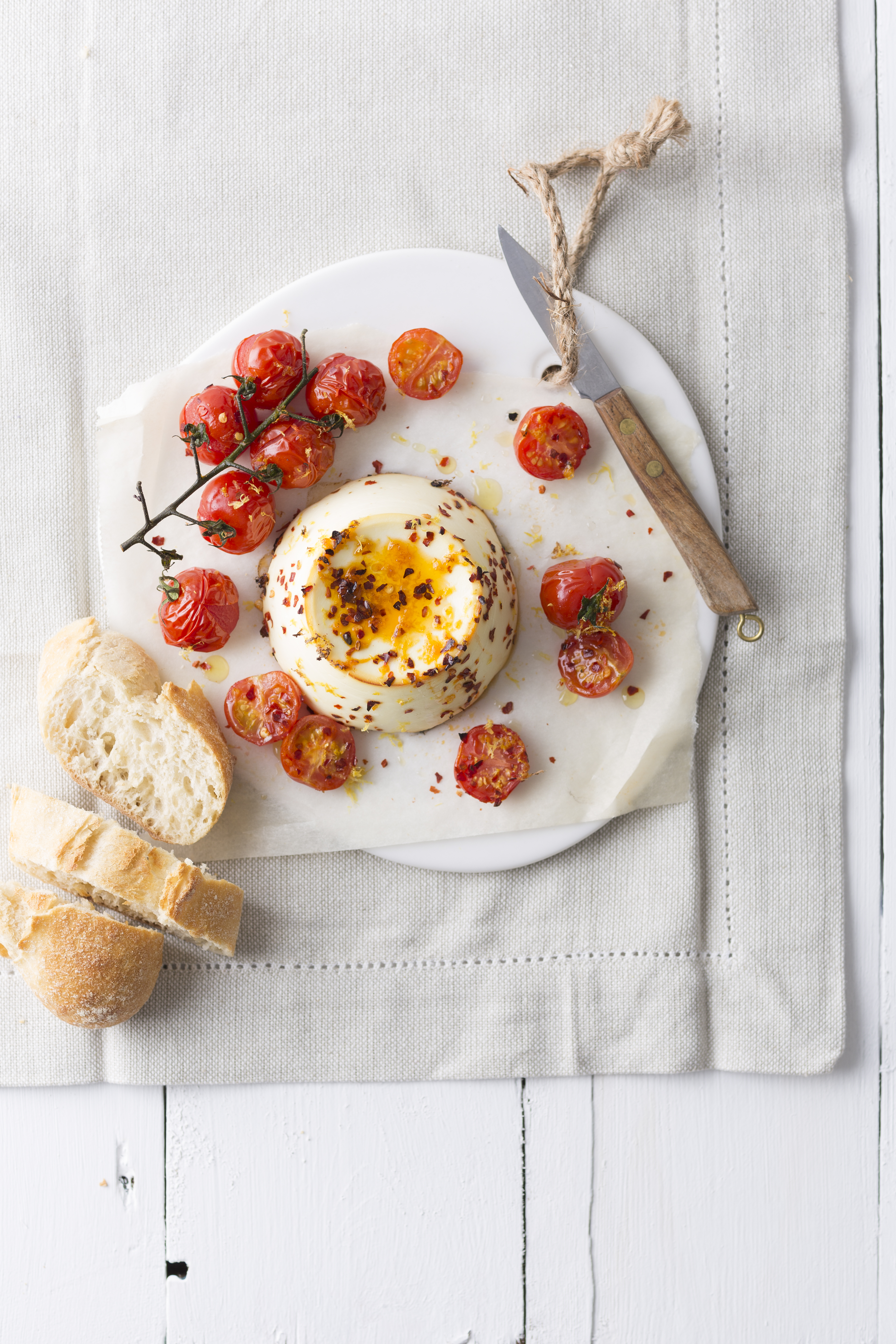 Gebakken ricotta uit de oven