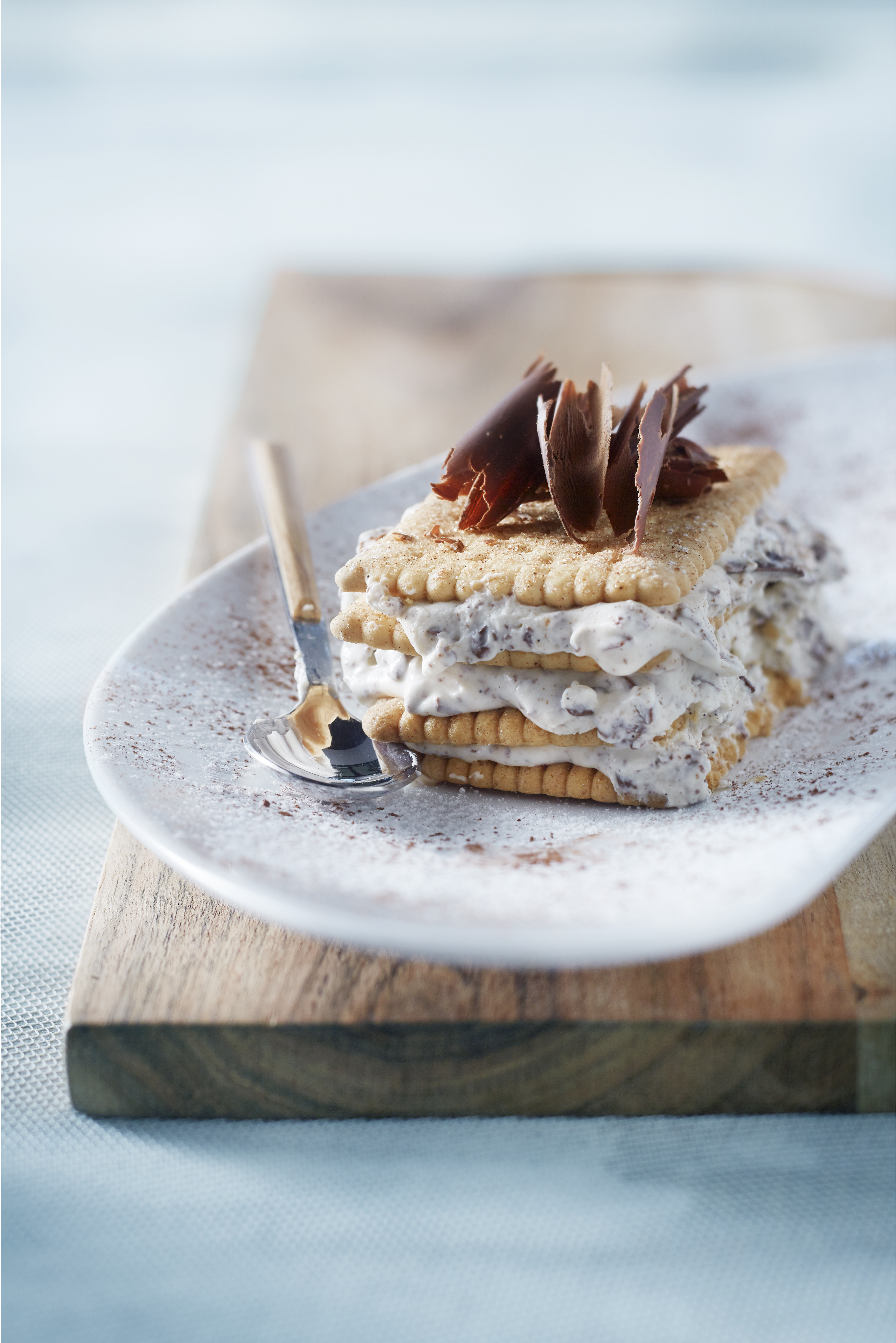 Dolce mattone stracciatella