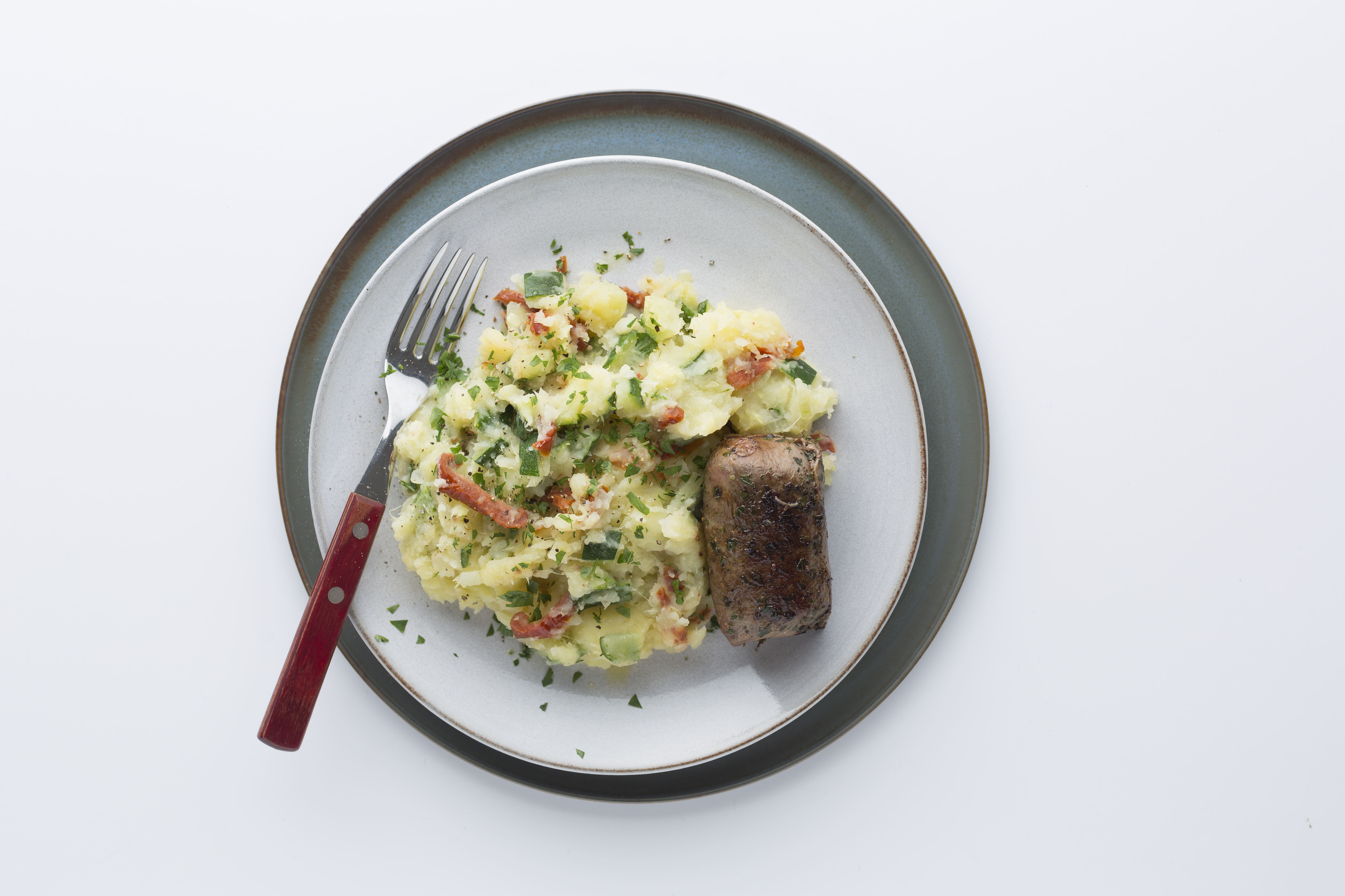 Courgettestamppot met Italiaanse blinde vinken