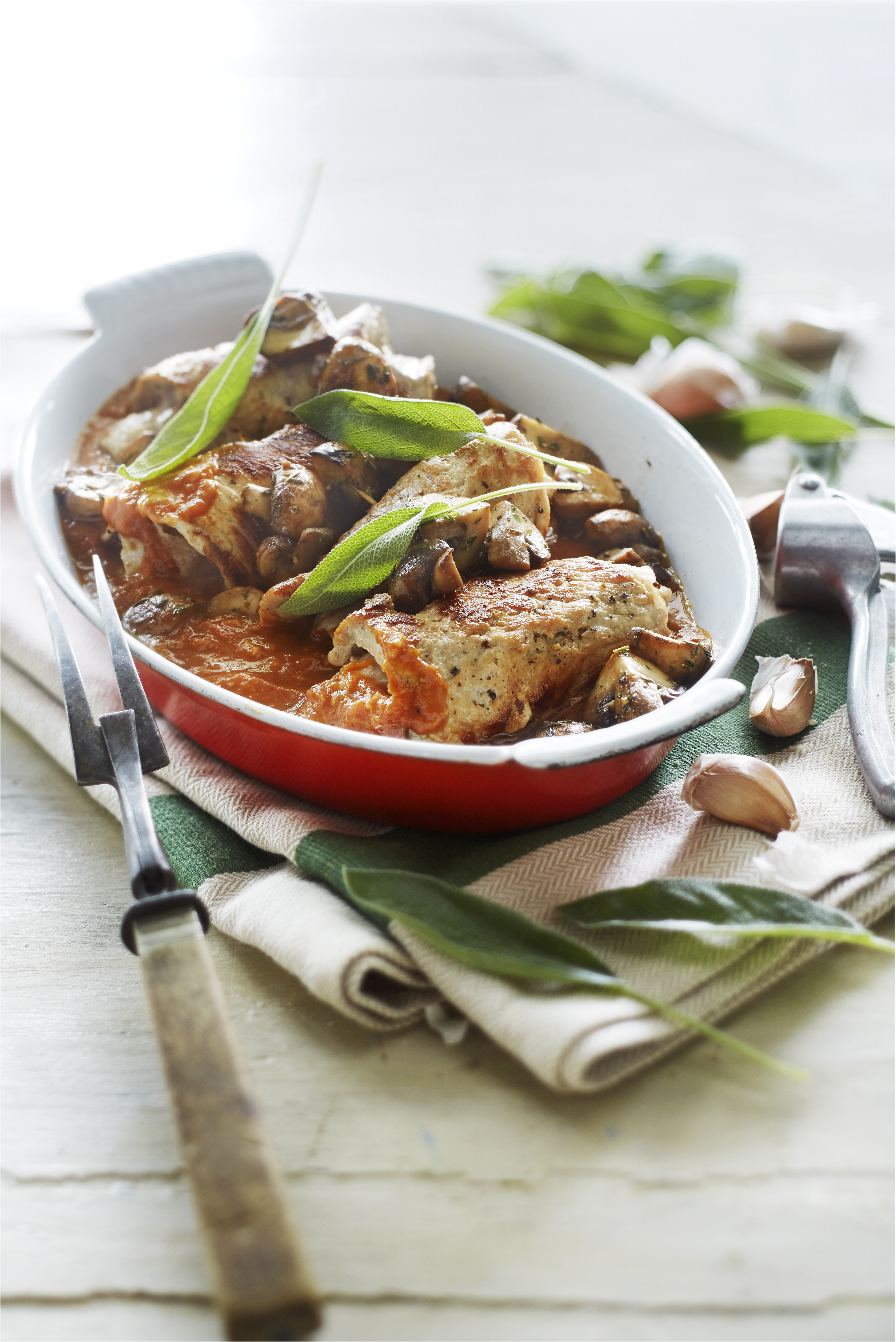 Saltimbocca con pomodori