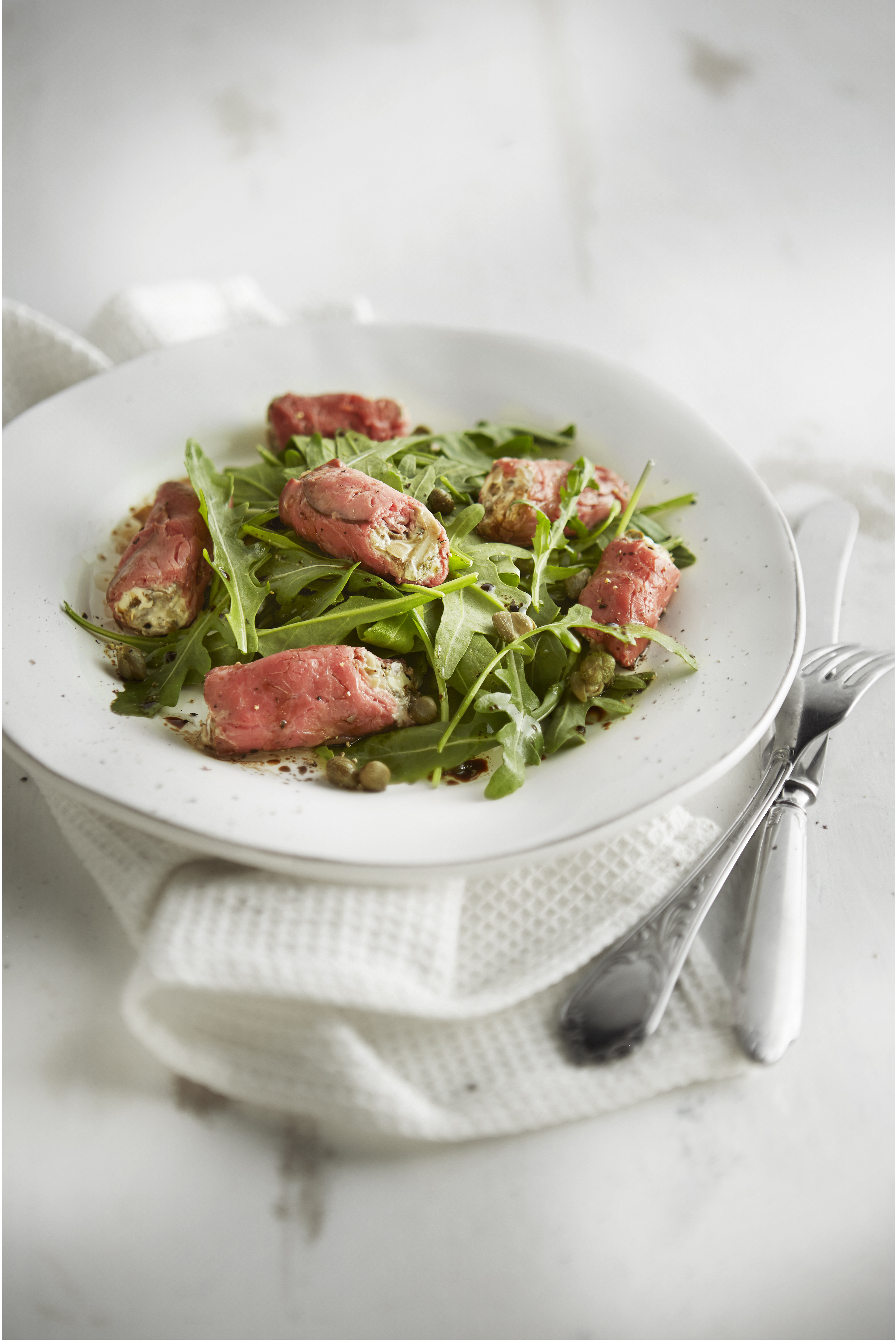 Rosbiefrolletjes met champignontapenade