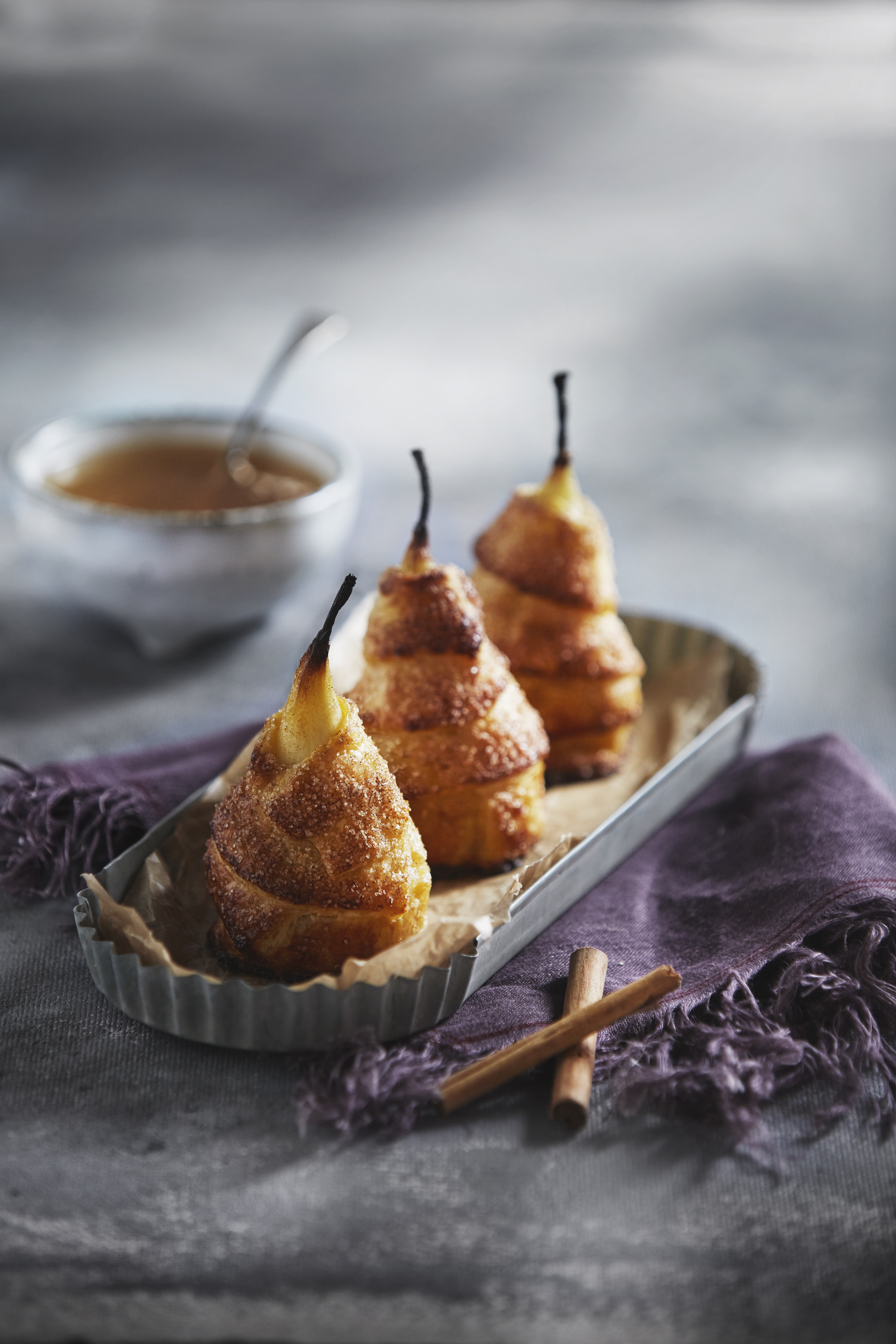 Perenbollen met kaneelsuiker