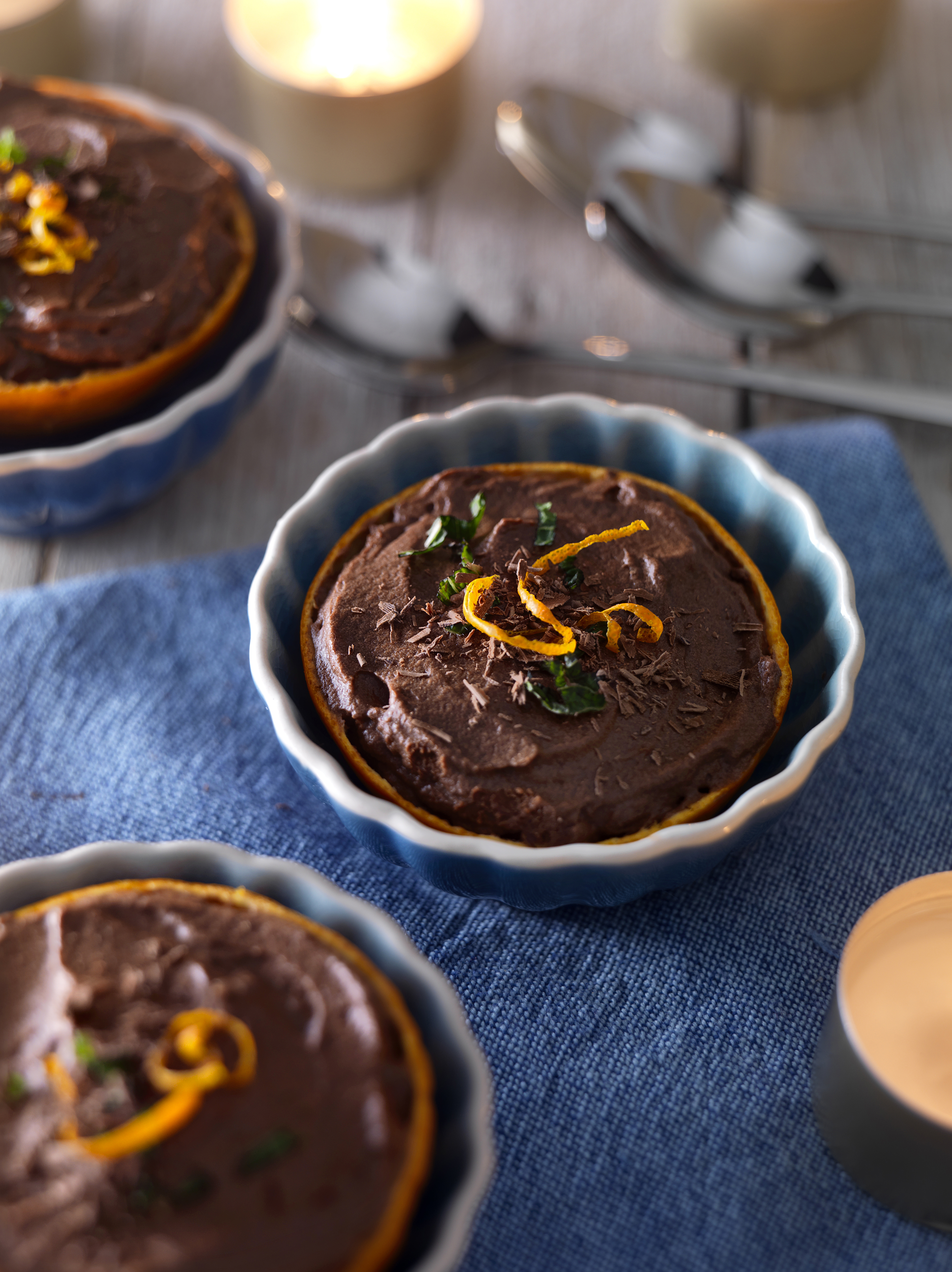 Chocolademousse met mandarijn