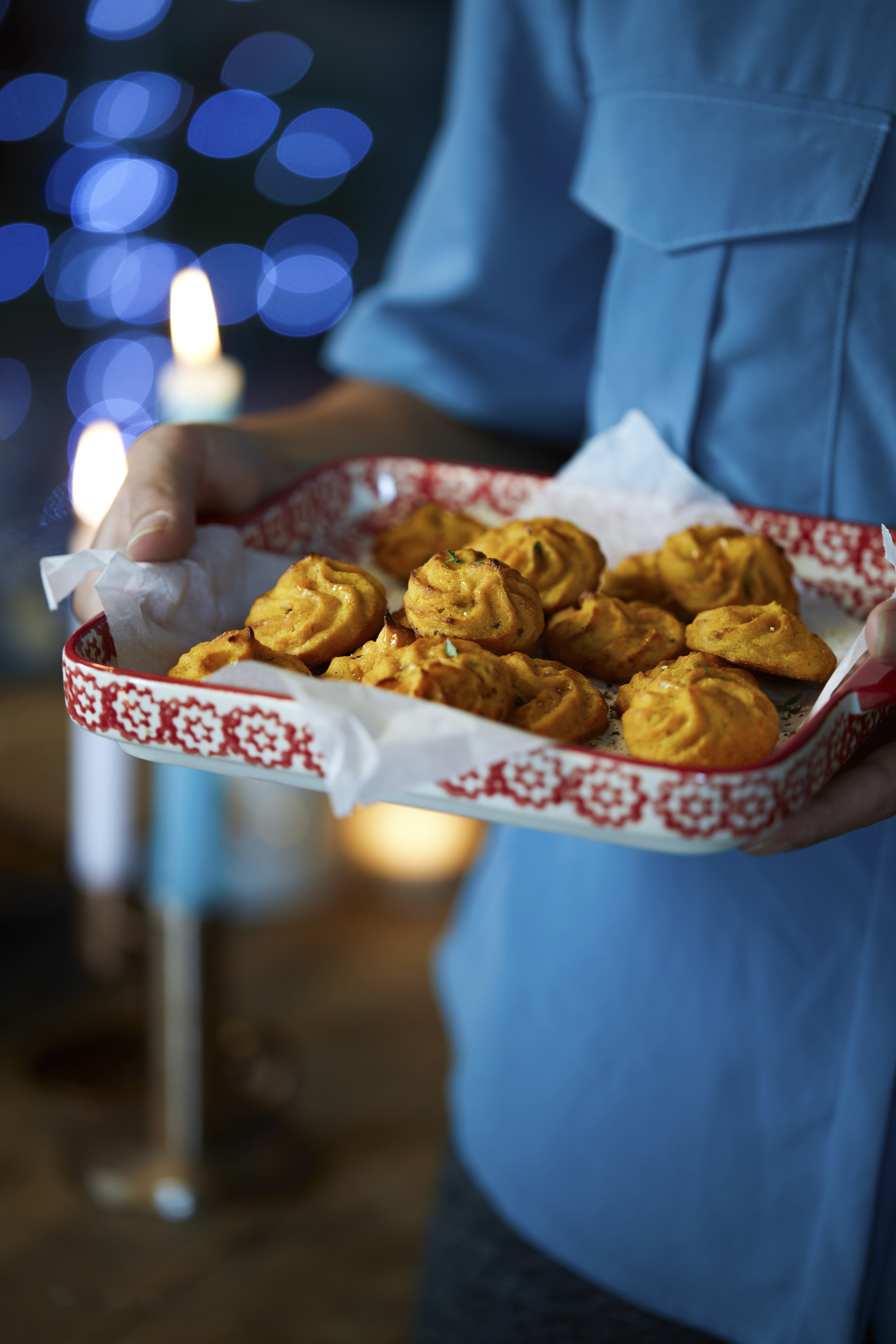 Pommes duchesses van zoete aardappel