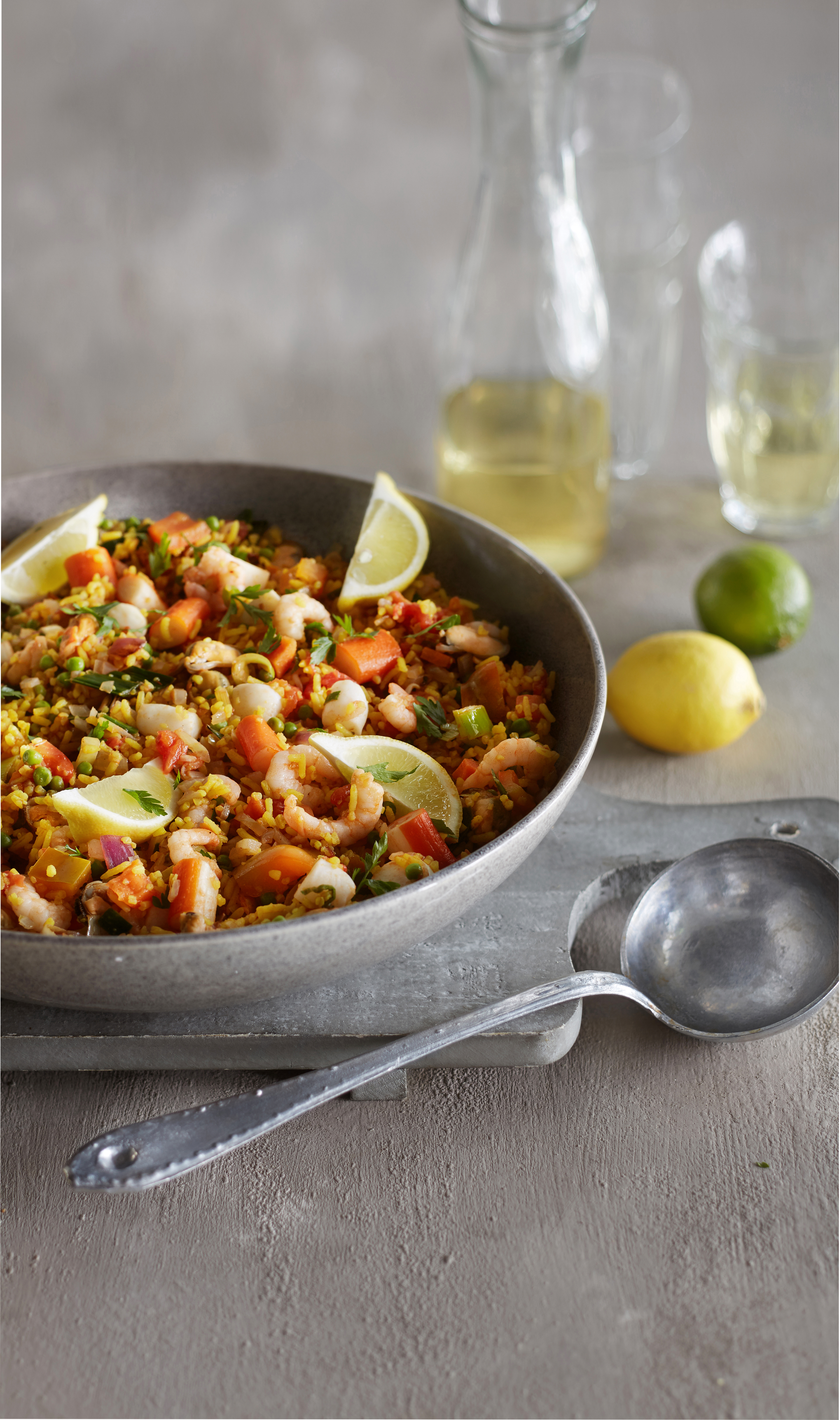 Paella rapido met zeevruchten