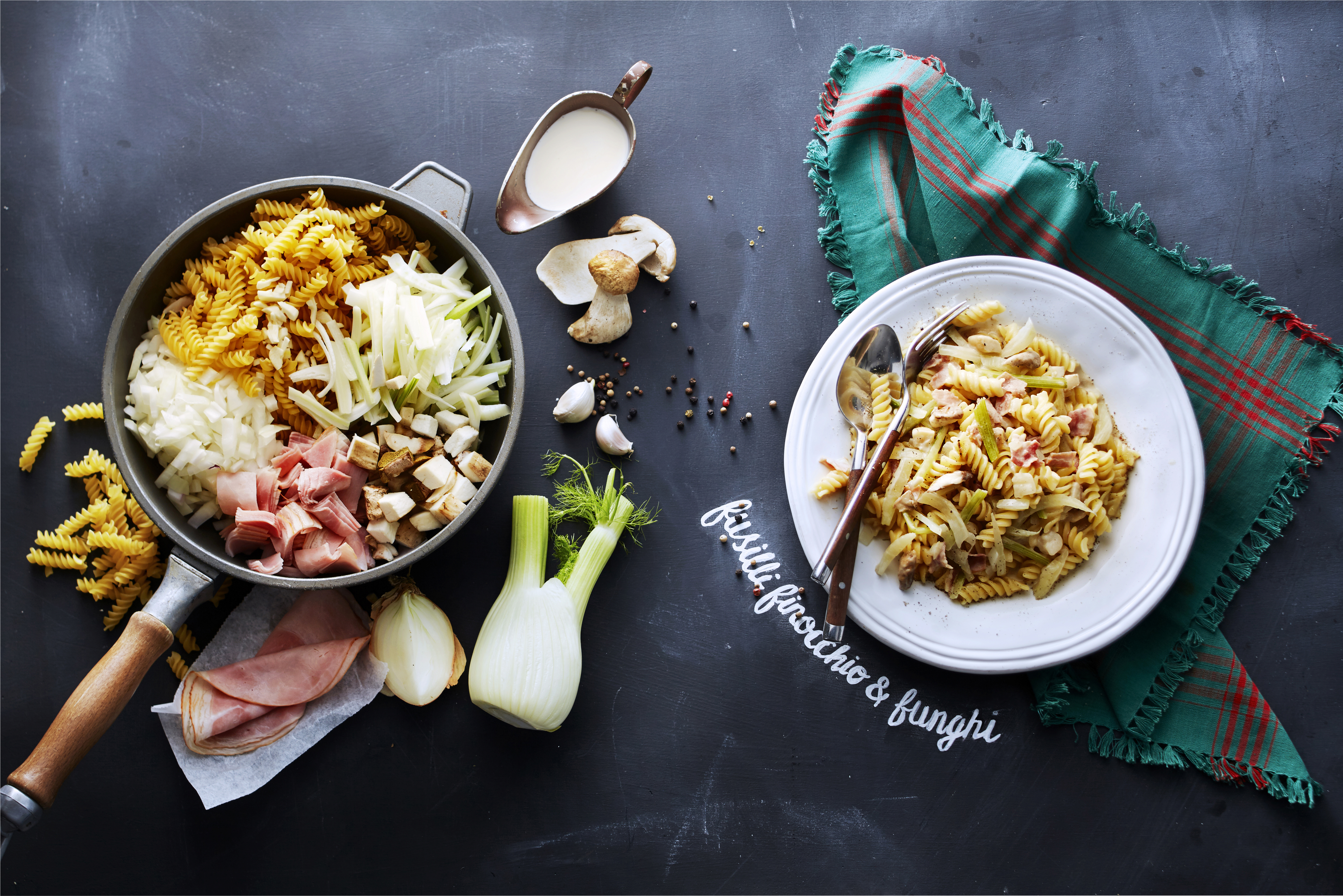 Fusilli finocchio & funghi